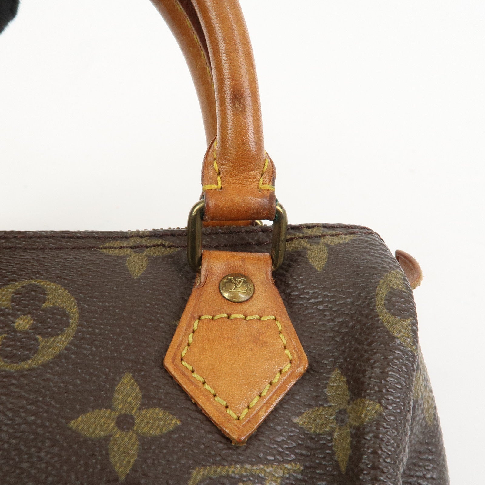 Louis Vuitton Monogram Mini Speedy Hand Bag Brown M41534