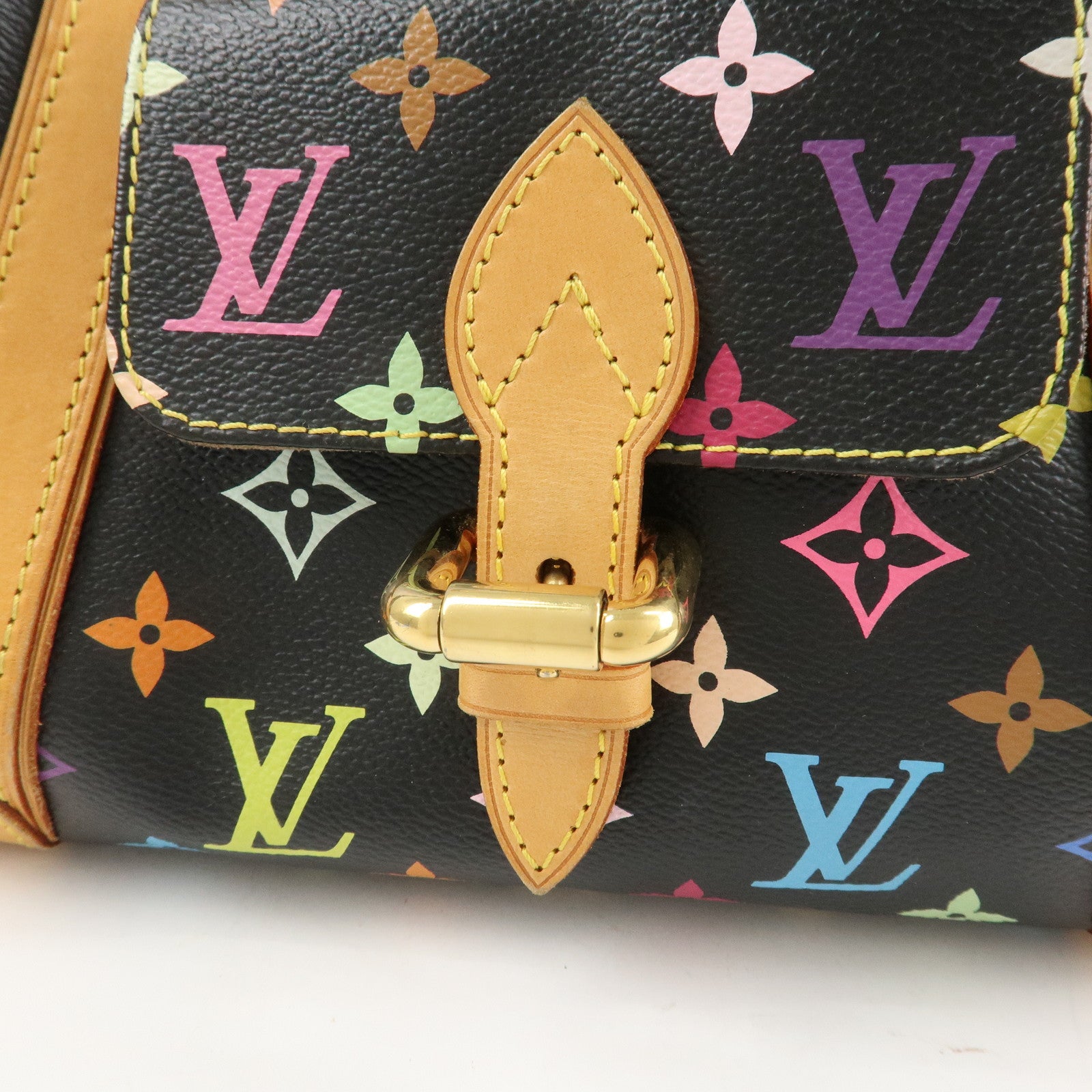 Louis Vuitton Monogram Multicolor Priscilla Hand Bag Noir M40097