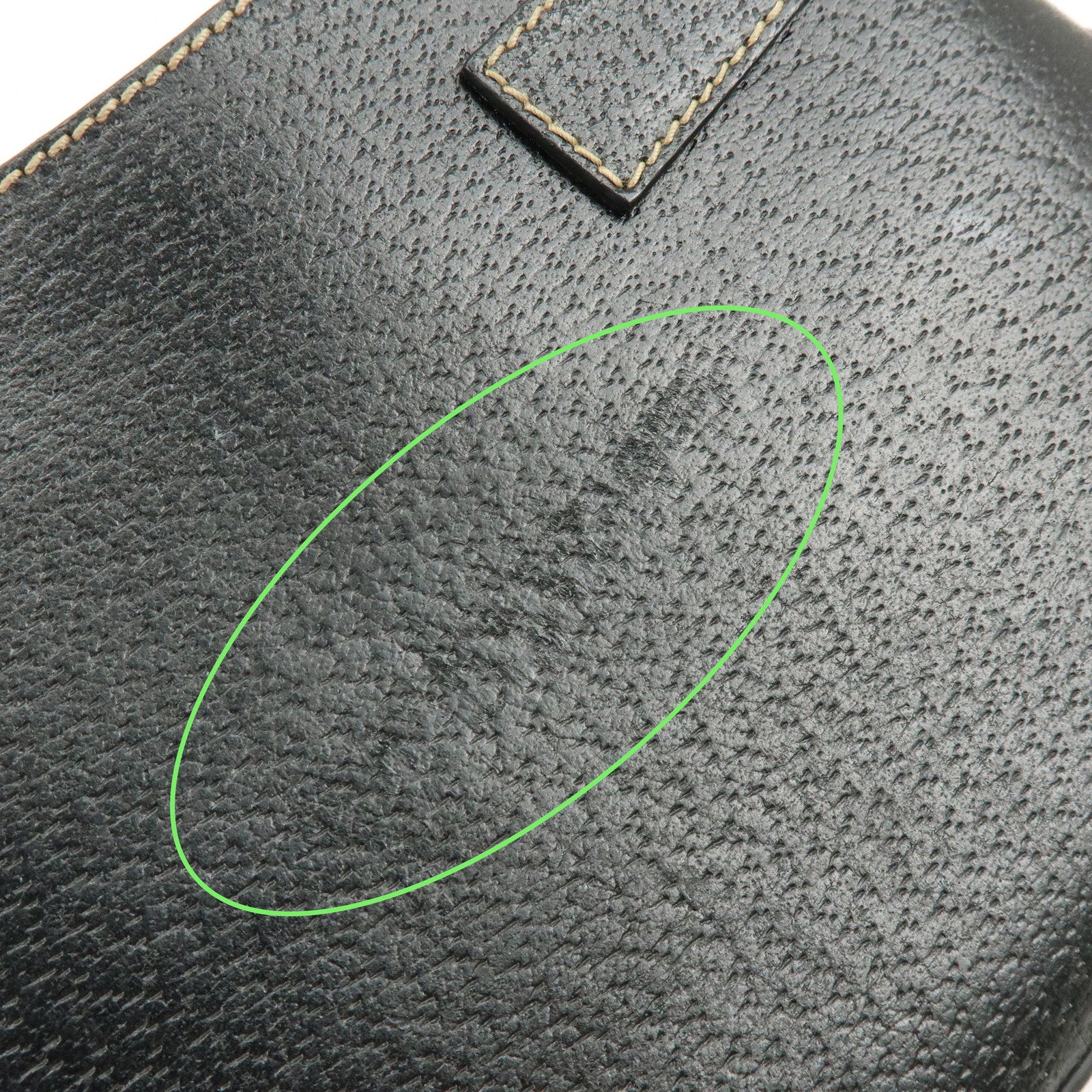 Ferragamo Gancini Leather Shoulder Bag Hand Bag Black