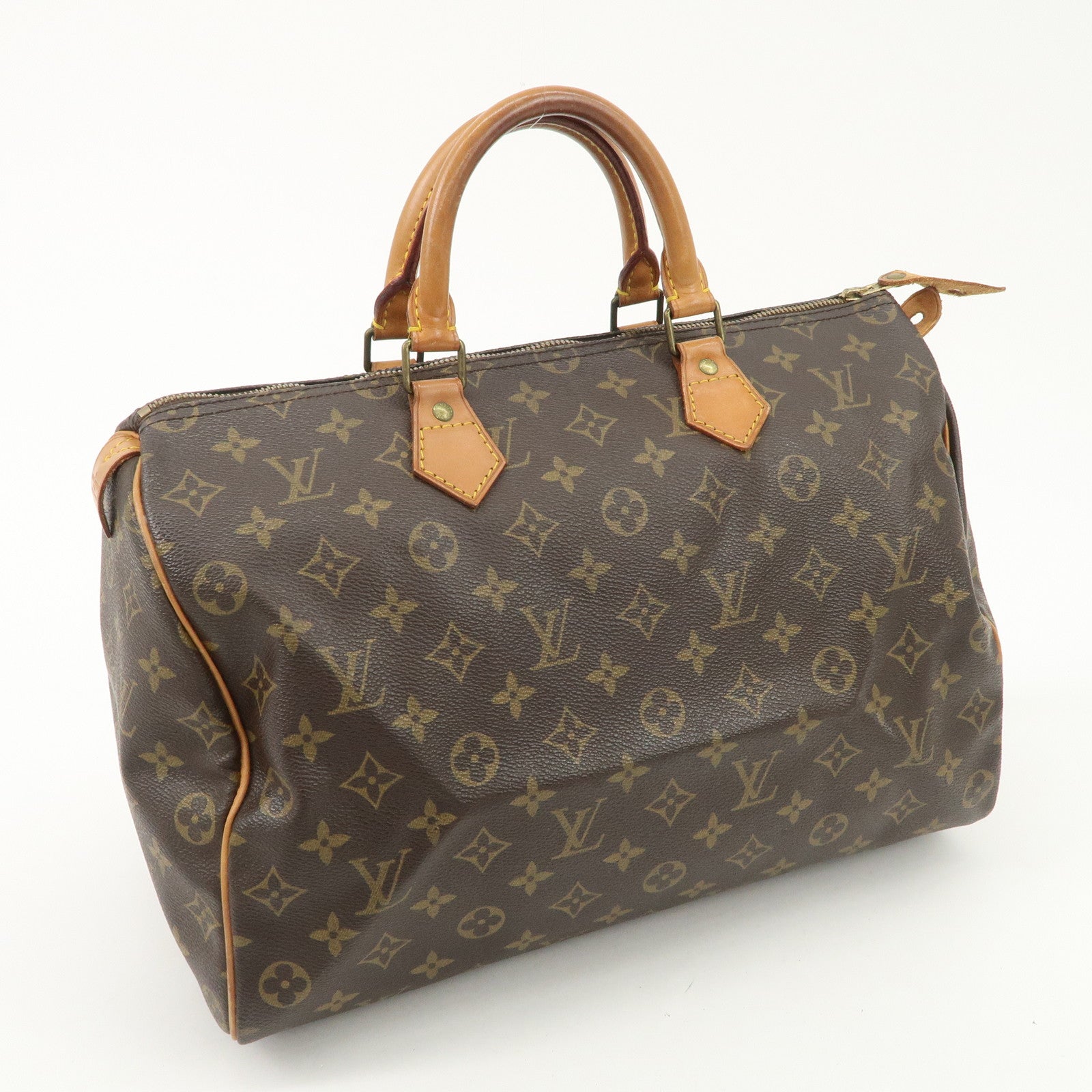 Louis Vuitton Monogram Speedy 35 Hand Bag Boston Bag M41524 Used