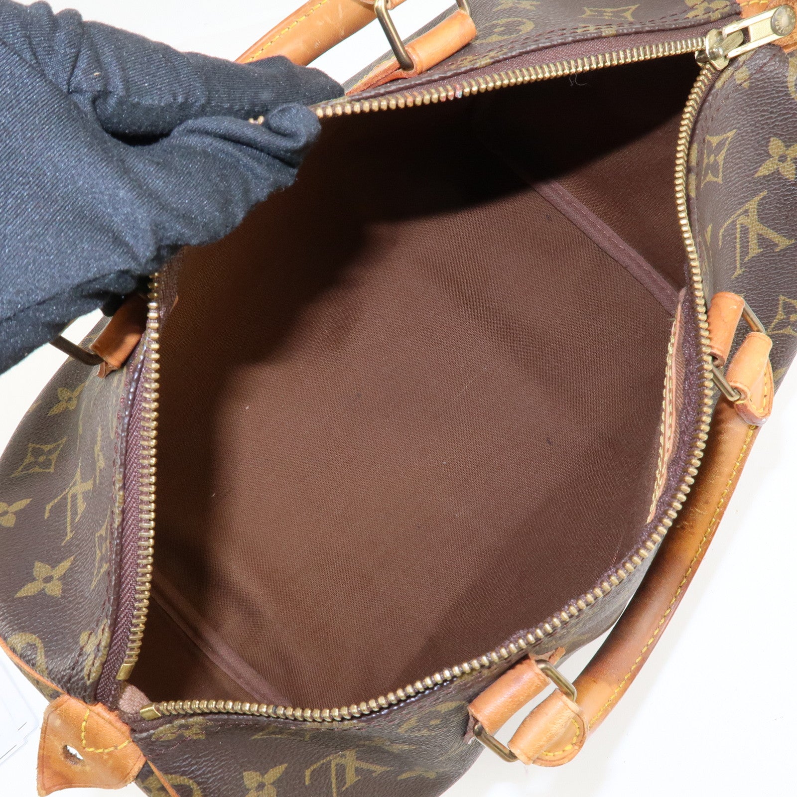Louis Vuitton Monogram Speedy 30 Hand Bag Boston Bag M41526 Used