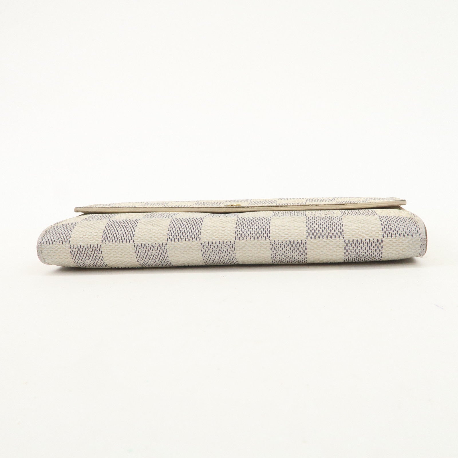 Louis Vuitton Set of 2 Damier Azur Portefeuille Sarah Wallet M61735 Used