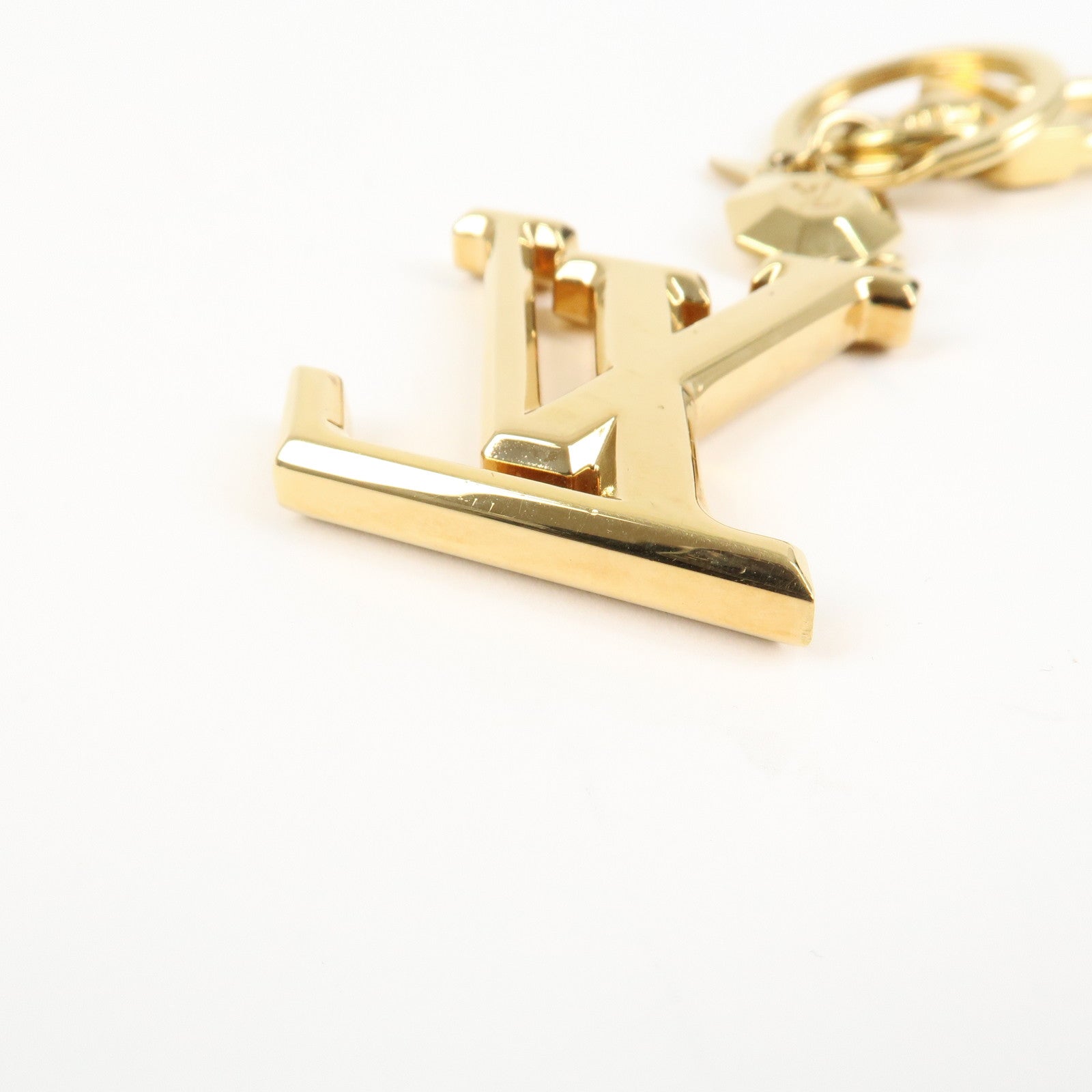 Louis Vuitton LV Facettes Porte Cles Key Chain Bag Charm M65216 Used