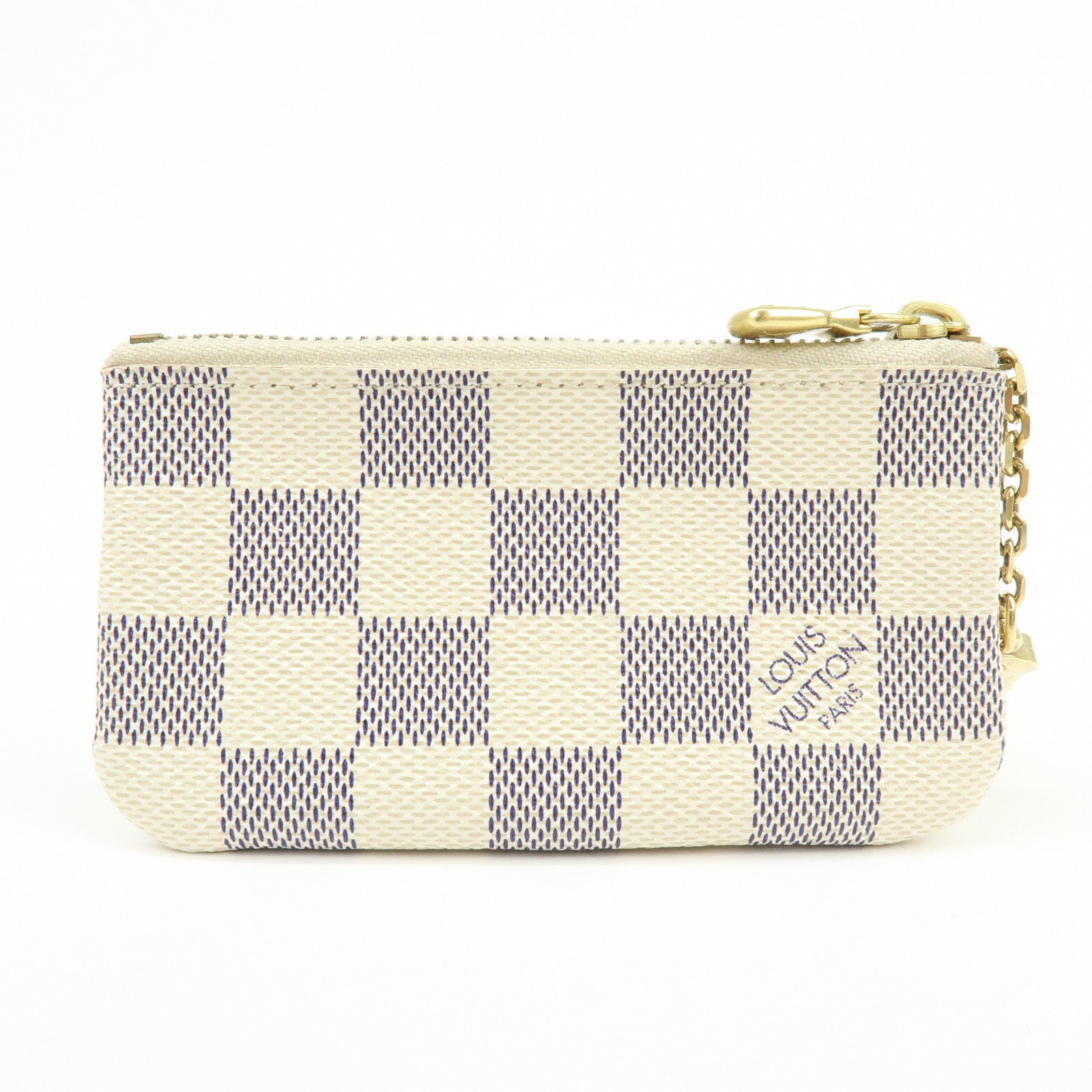 Louis Vuitton Damier Azur Pochette Cles Coin Case Key Case N62659