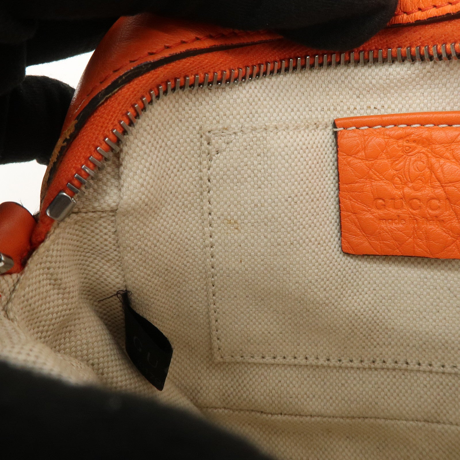 GUCCI SOHO Childrens Leather Mini Shoulder Bag Orange 355202