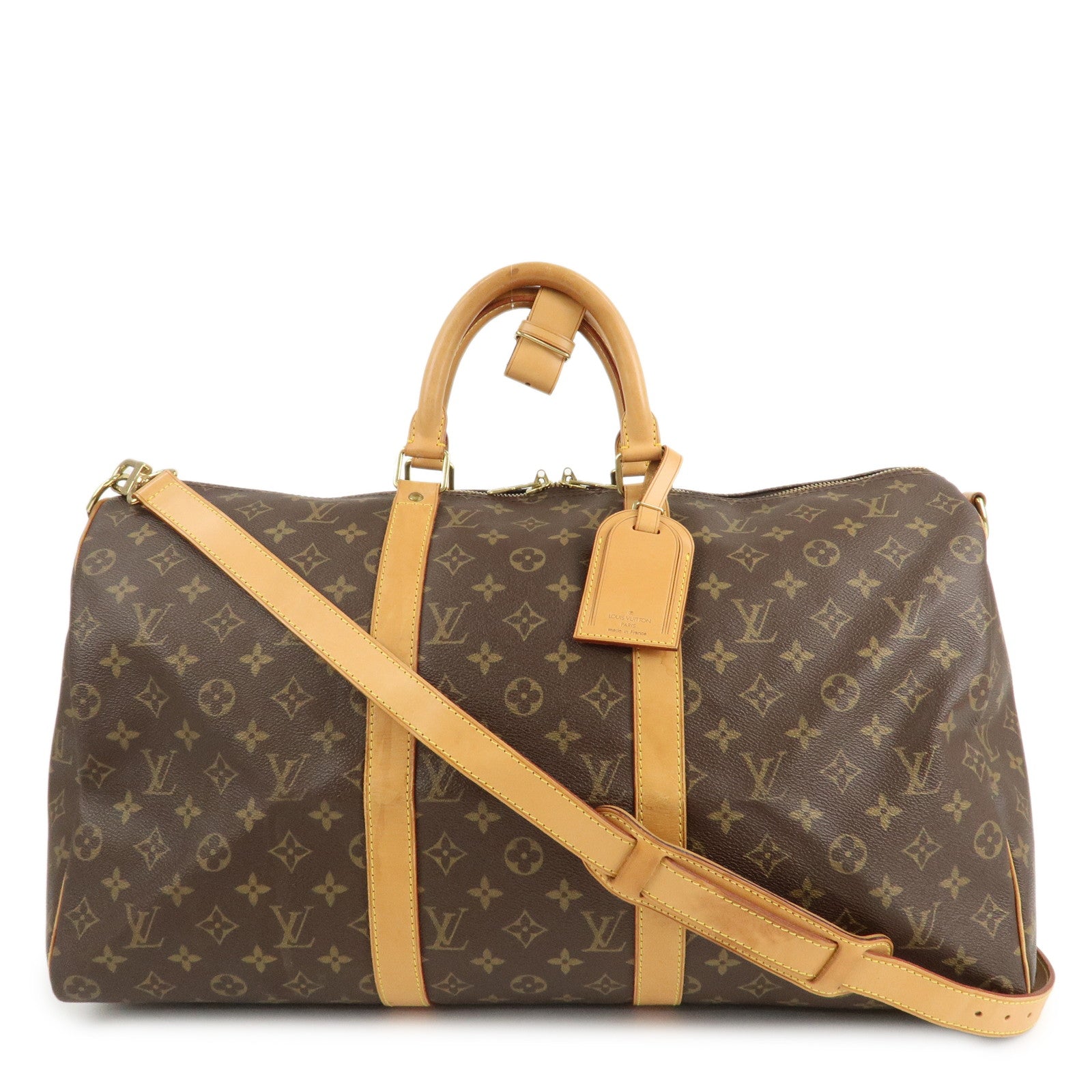 Louis Vuitton Monogram Keep All 50 Bandouliere Boston Bag M41416