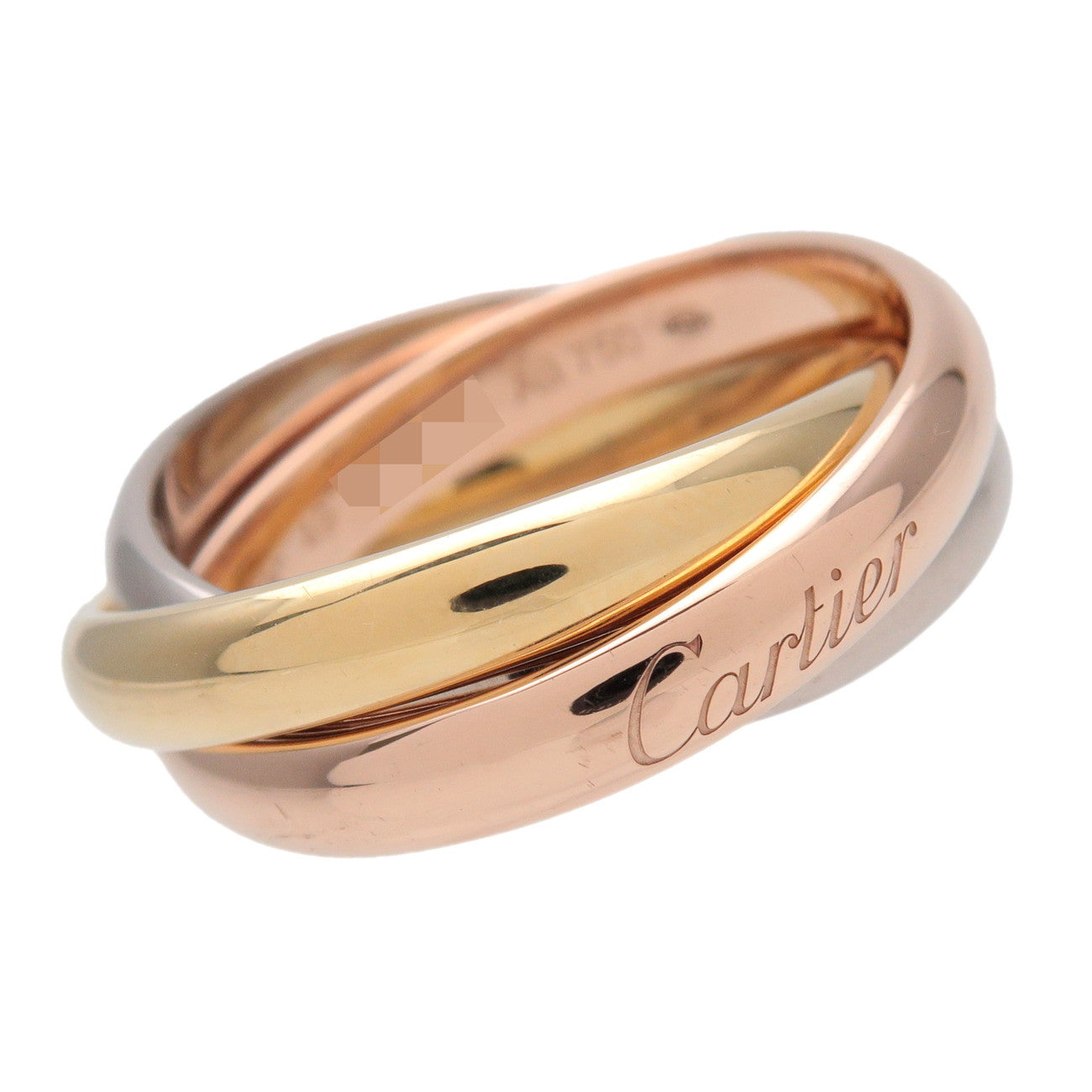 Cartier Trinity Ring MM K18 750YG/WG/PG Gold #49 US5 EU49 HK11