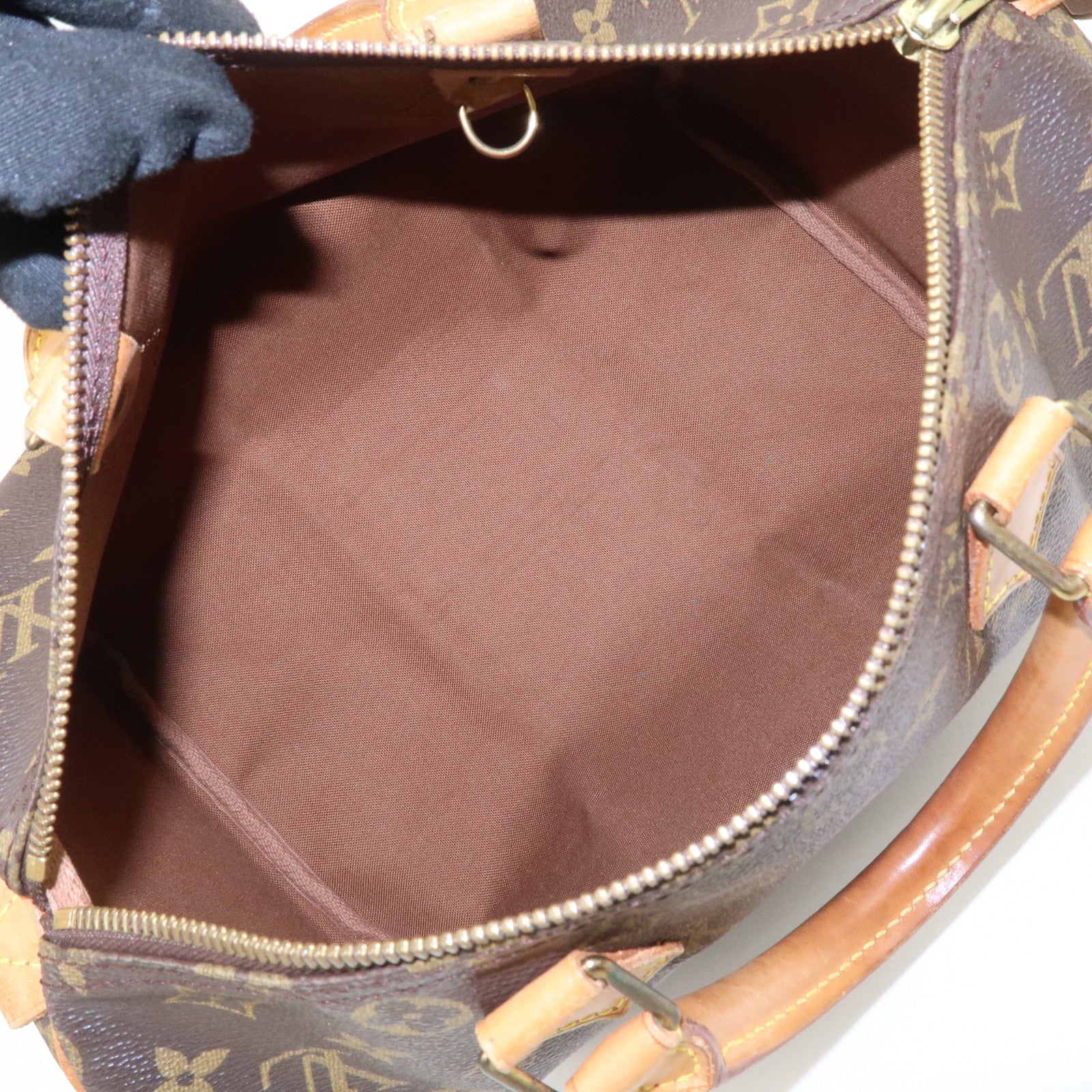Louis Vuitton Monogram Speedy 30 Boston Bag Brown M41524