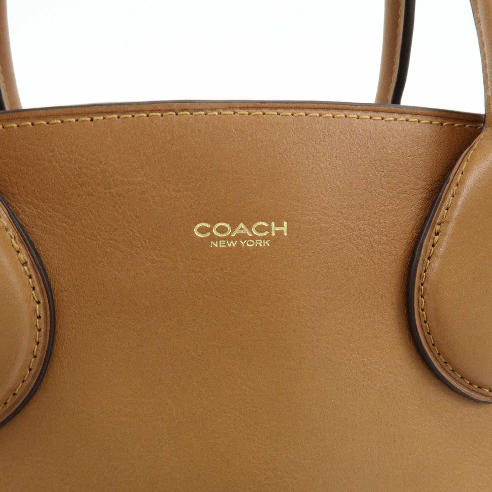 COACH Empire Calf Leather 2Way Shoulder Bag Hand Bag Brown