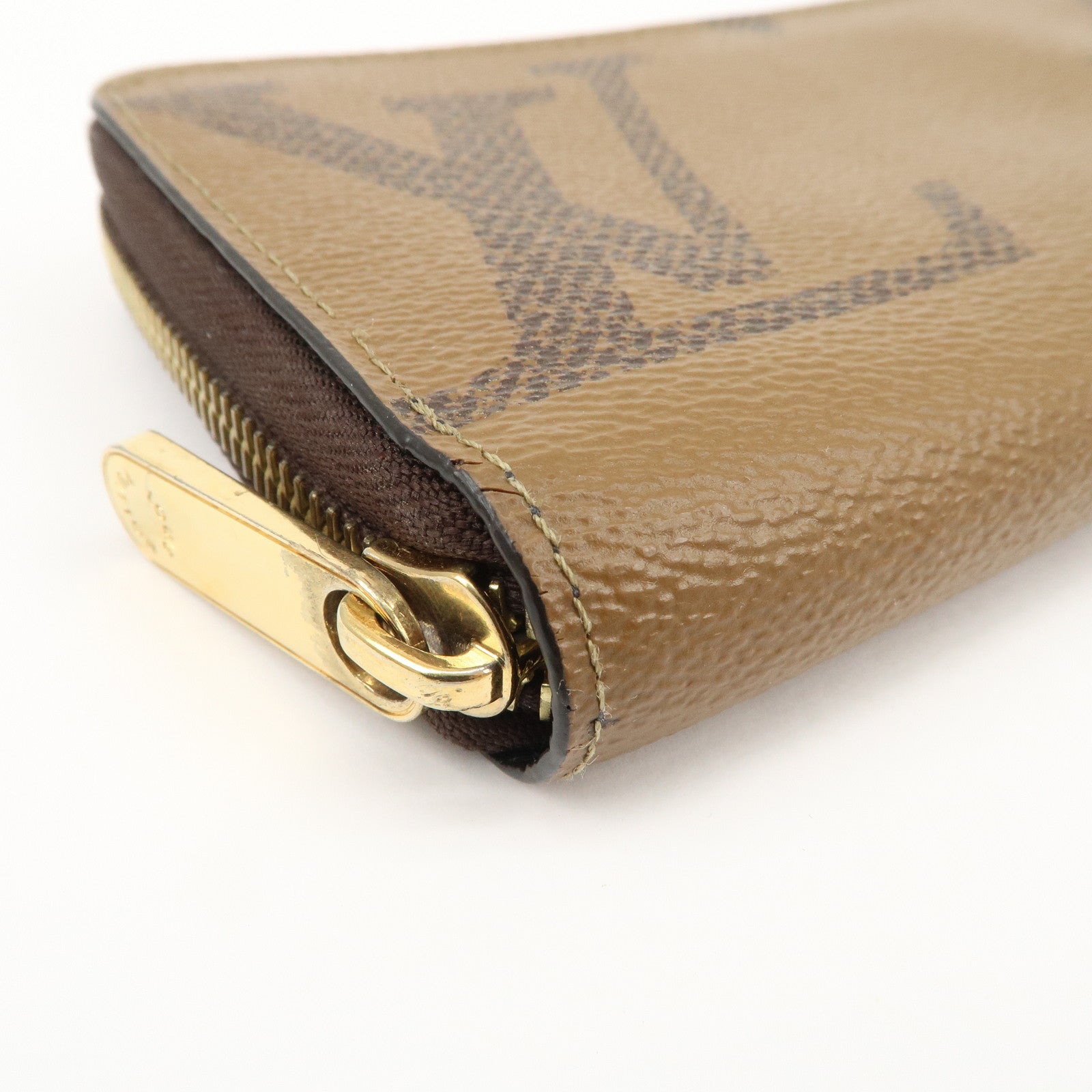 Louis Vuitton Giant Monogram Reverse Zippy Wallet Long Wallet M69353 Used