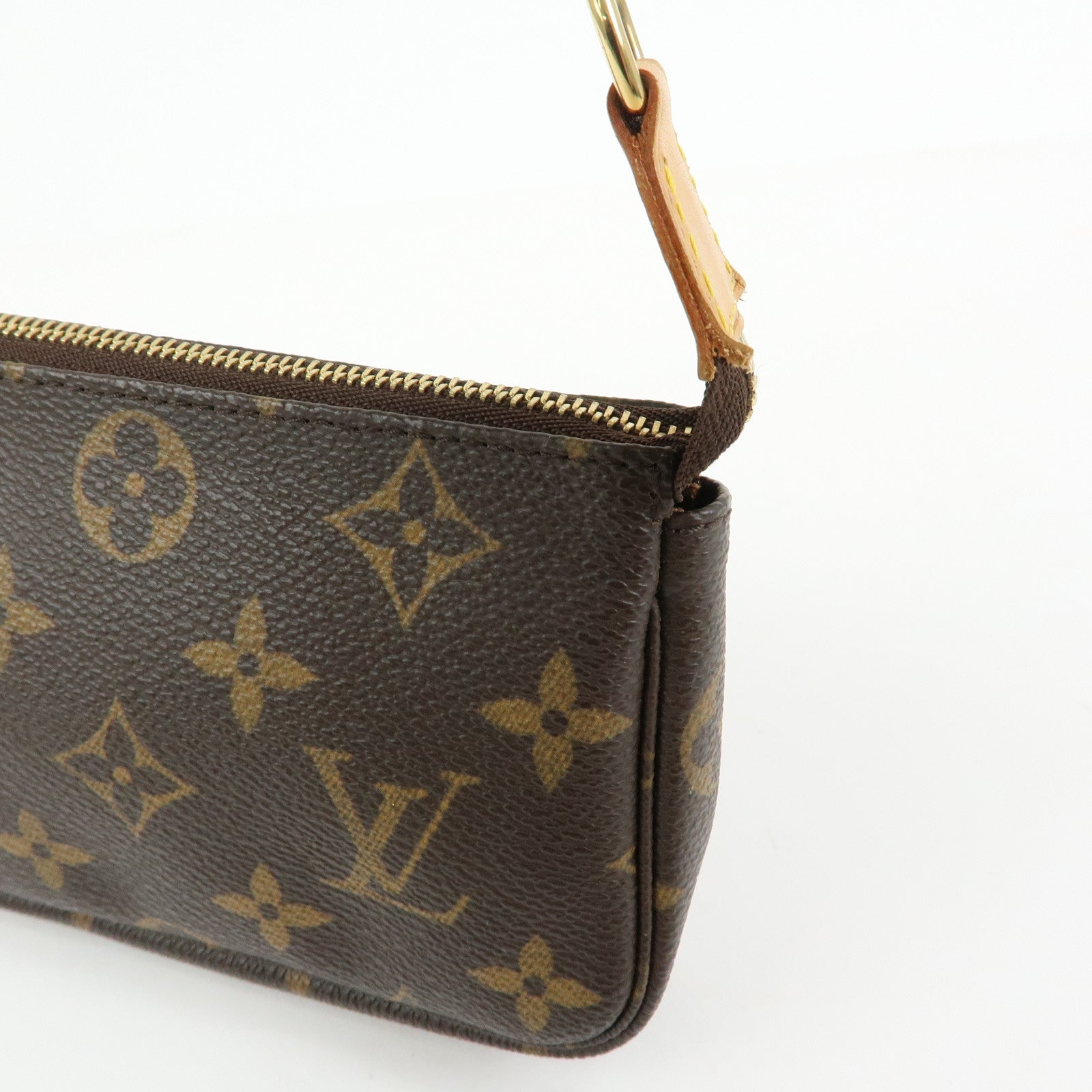 Louis Vuitton Monogram Mini Pochette Accessoires Hand Bag M58009