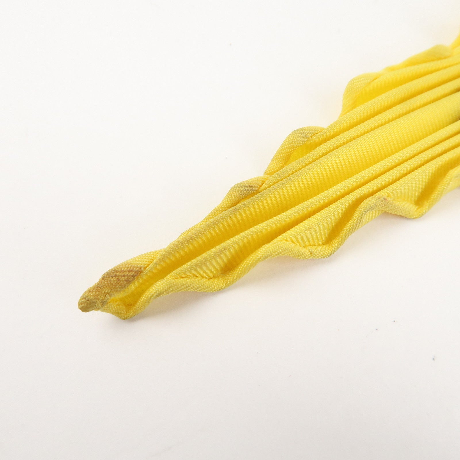 HERMES pleats Carre 90 Silk 100% Scarf Yellow Green Purple Red Used