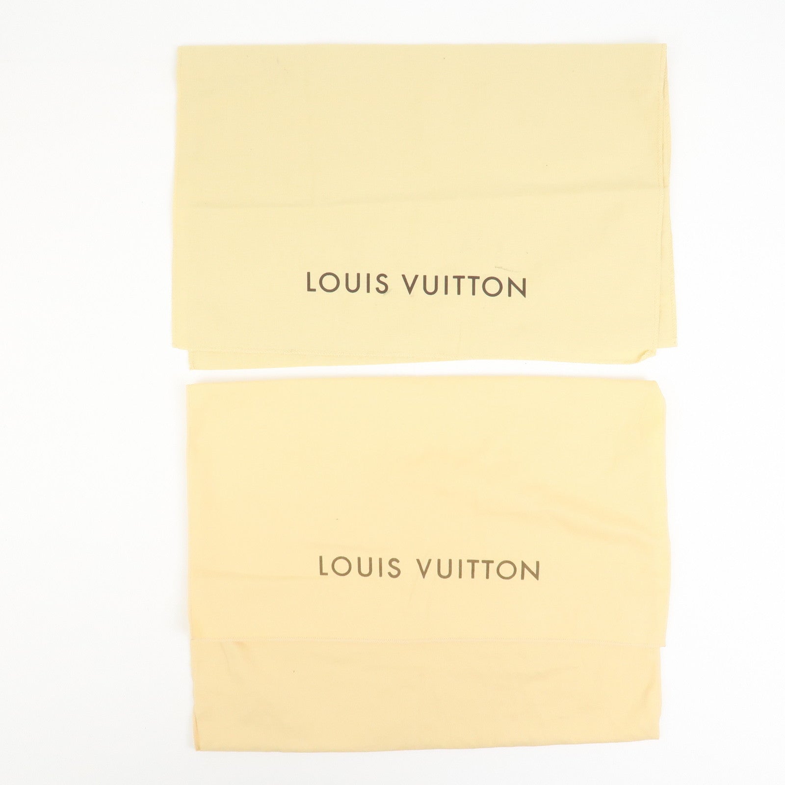 Louis Vuitton Set Of 15 Dust Bag Storage Bag Flap Style Beige