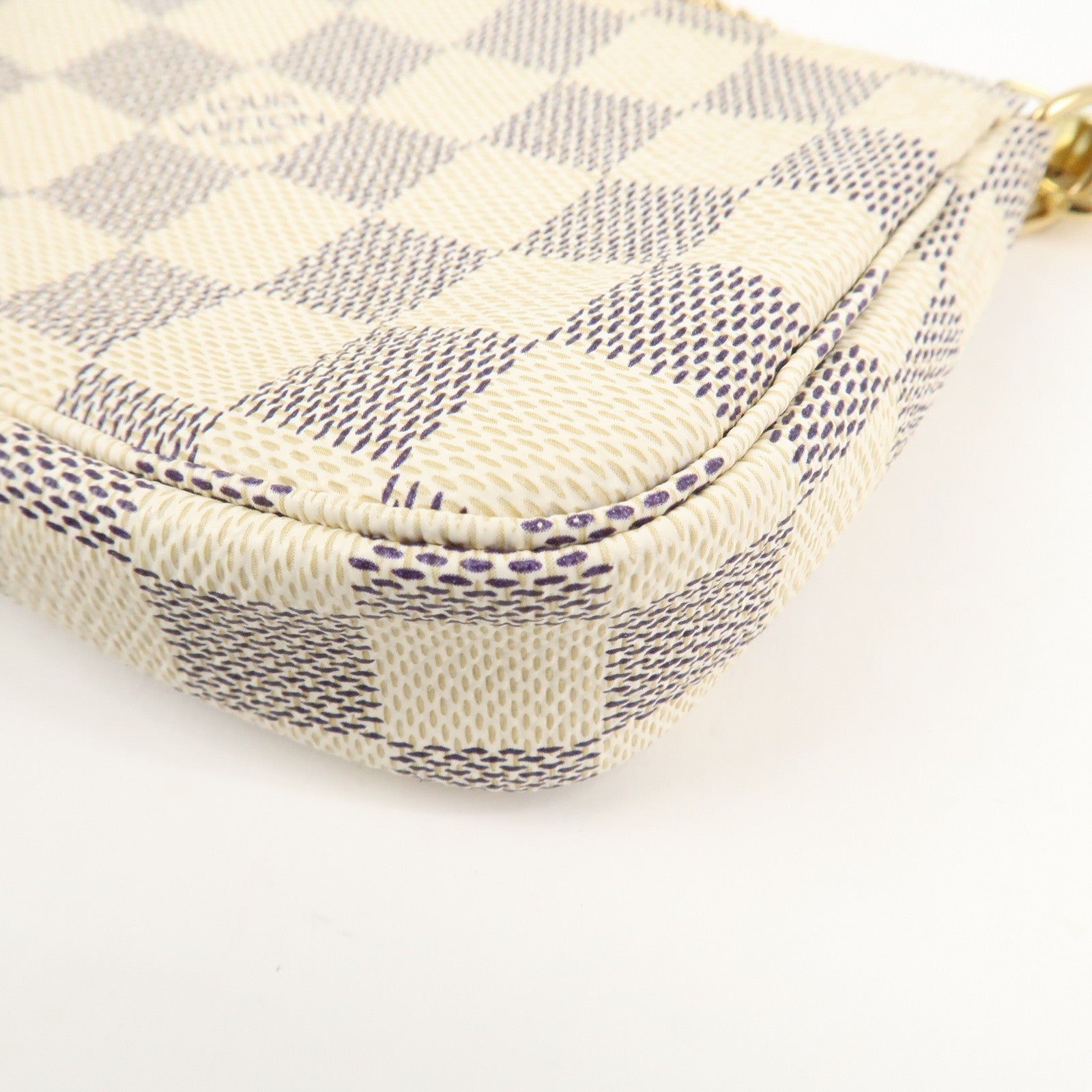 Louis Vuitton Damier Azur Mini Pochette Accessoires Pouch N58010 Used