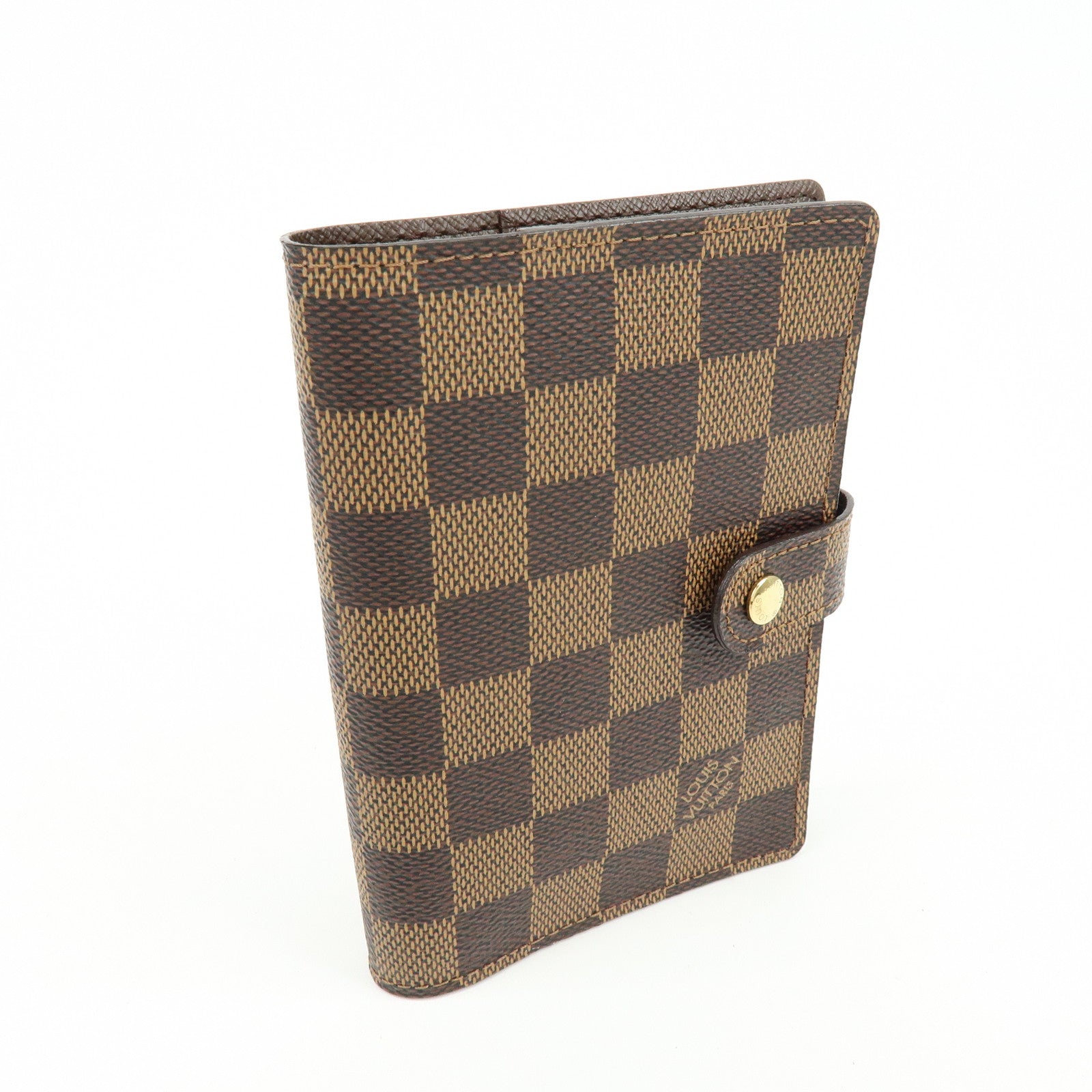 Louis Vuitton Damier Ebene Agenda PM Planner Cover Brown R20700