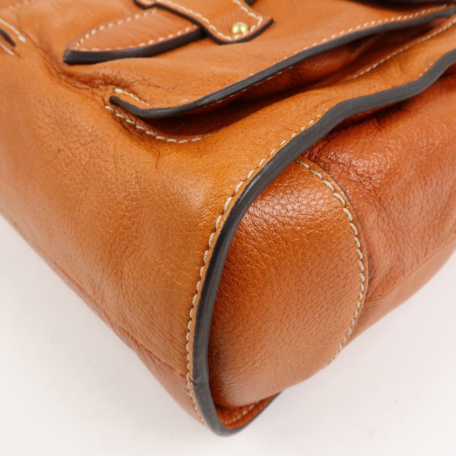 LOEWE Leather Candy 2Way Bag Shoulder Bag Hand Bag Brown