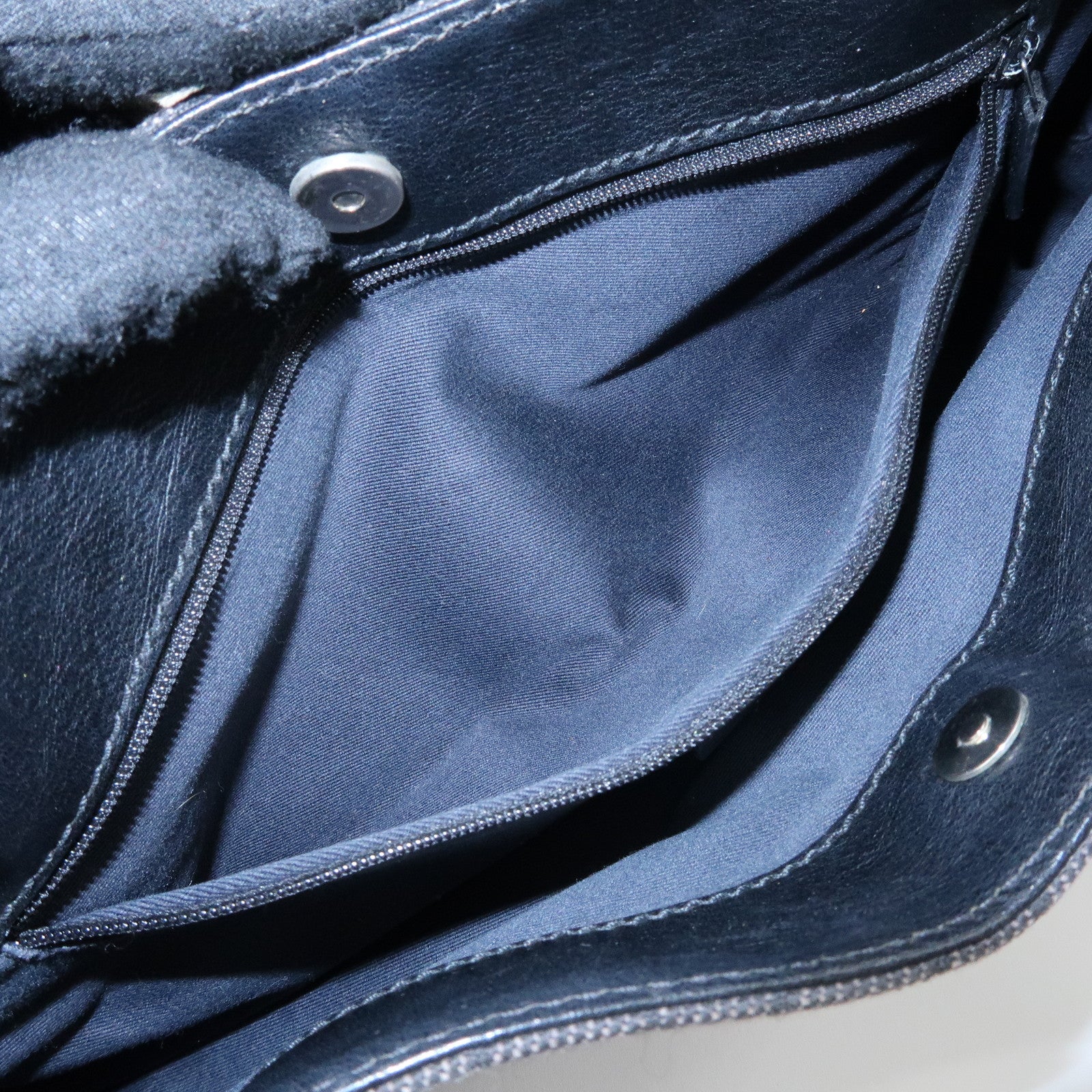 GUCCI GG Denim Leather Shoulder Bag Hand Bag Black 101345