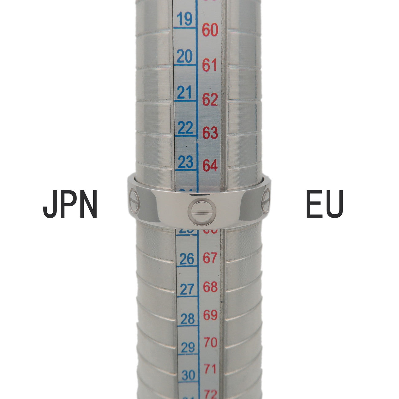 Cartier Love Ring #65 K18WG 750WG White Gold US11-11.5 EU64.5 Used