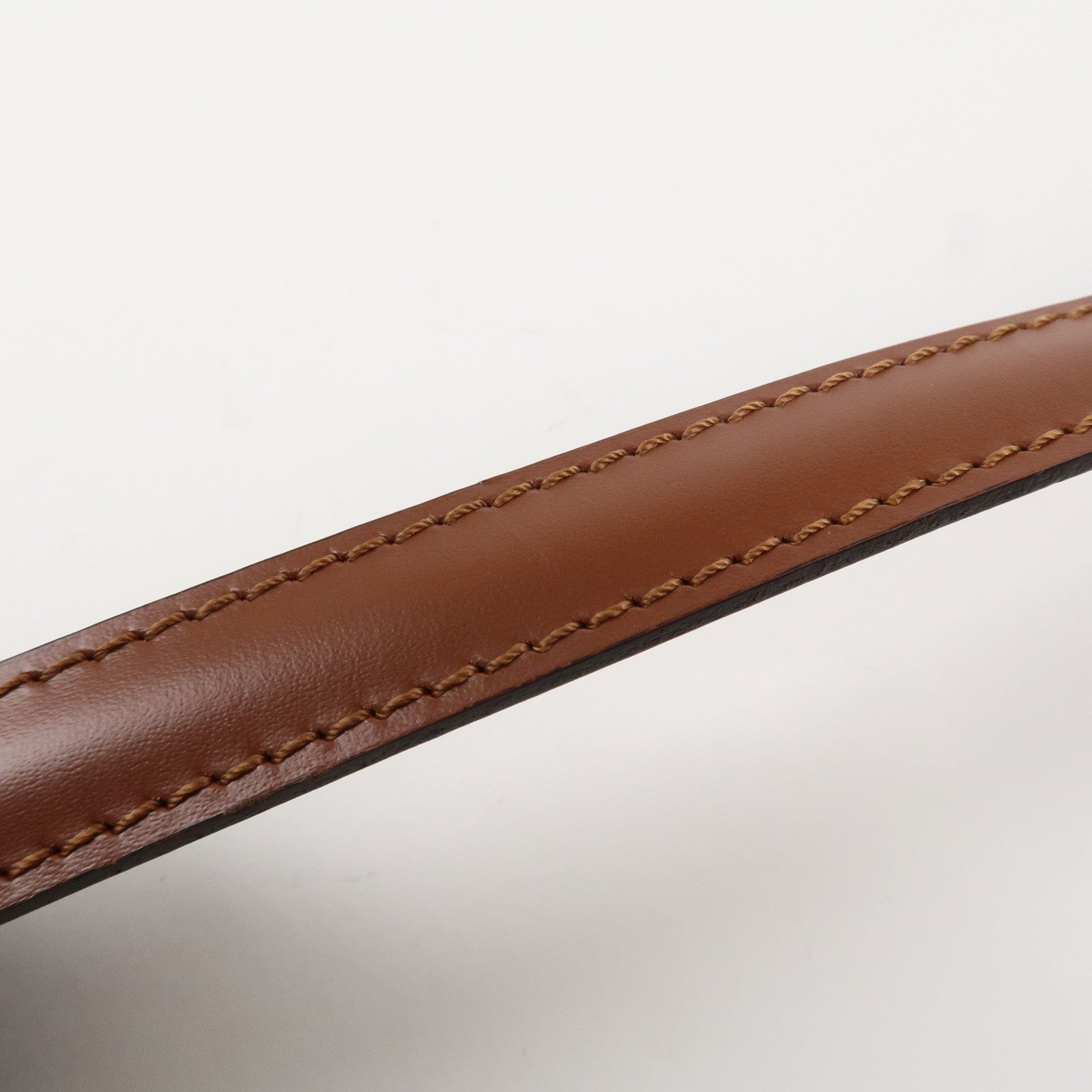 Louis Vuitton Adjustable Leather Shoulder Strap Brown 120cm Used