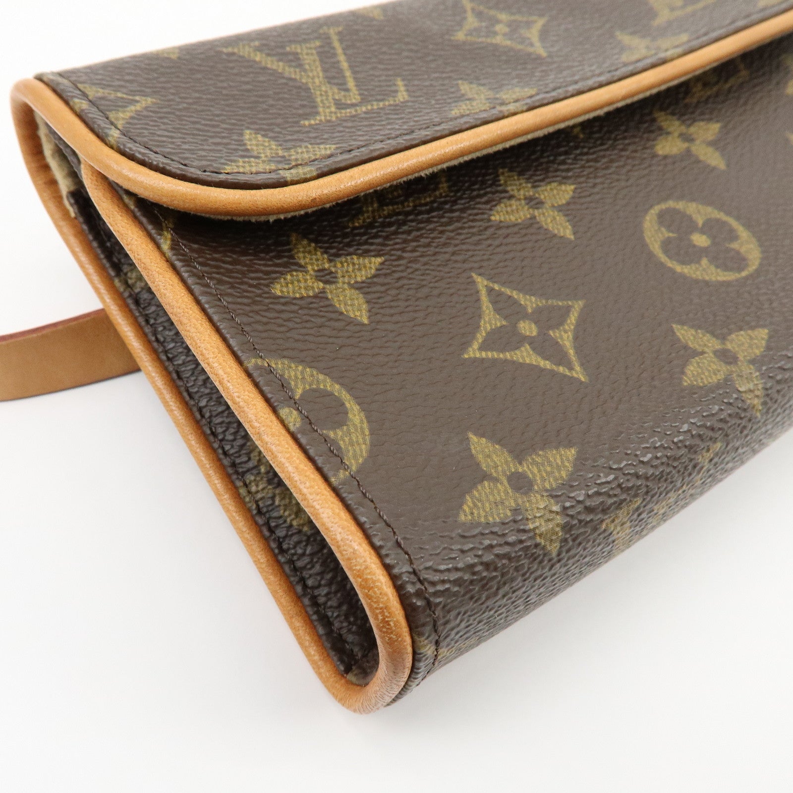 Louis Vuitton Monogram Pochette Florentine Waist Bag Belt XS M51855