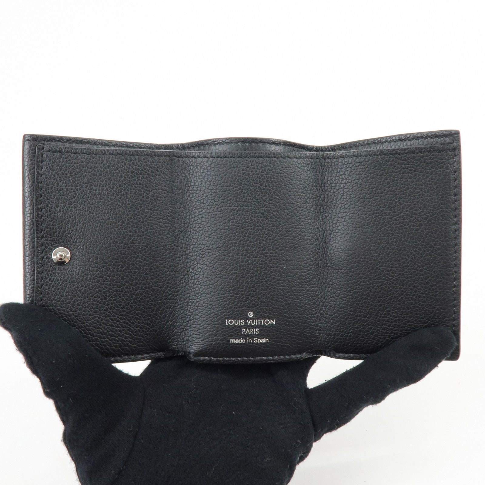 Louis Vuitton Portefeuille Lock Mini Leather Compact Wallet M63921