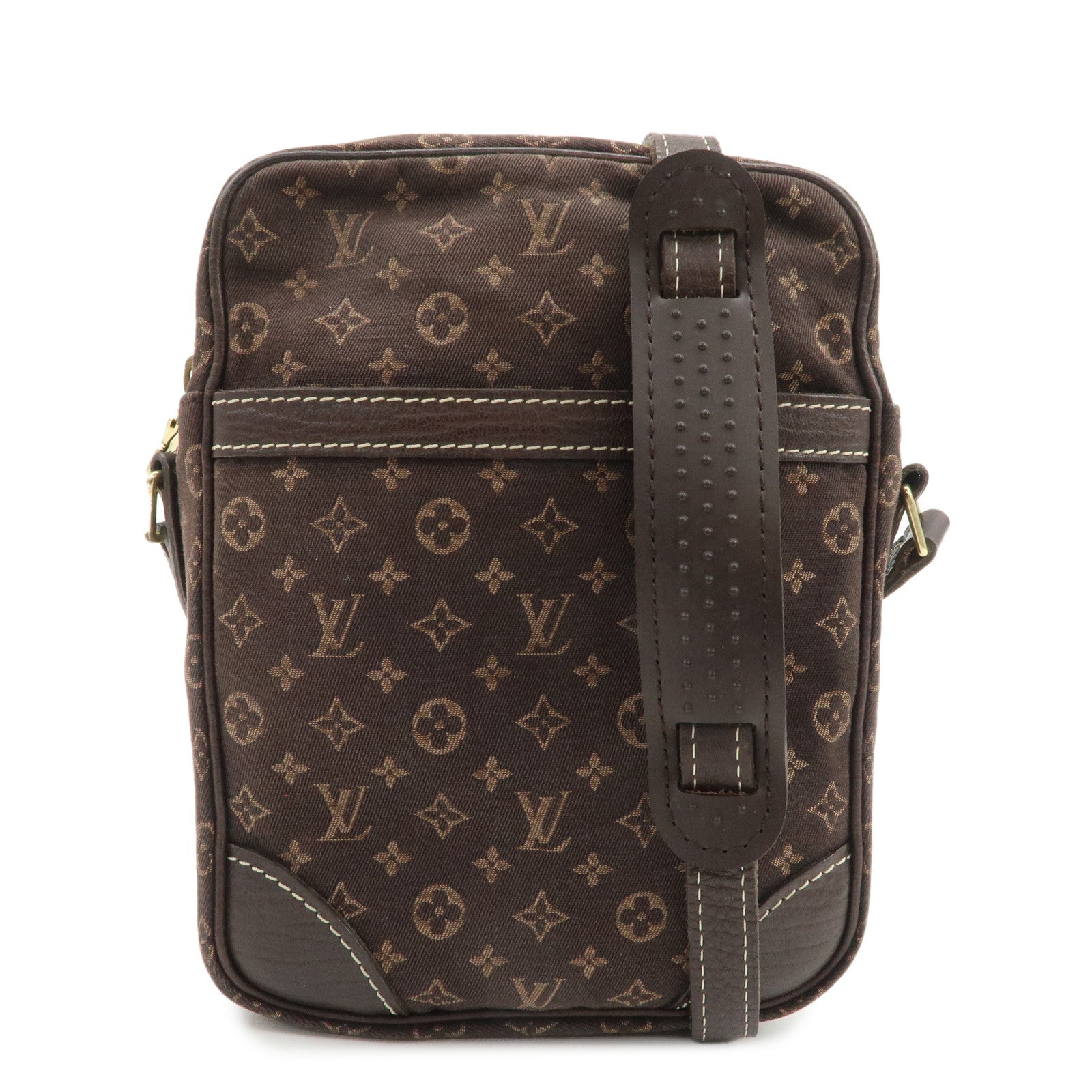 Louis Vuitton Monogram Mini Lin Danube Shoulder Bag Brown M95228