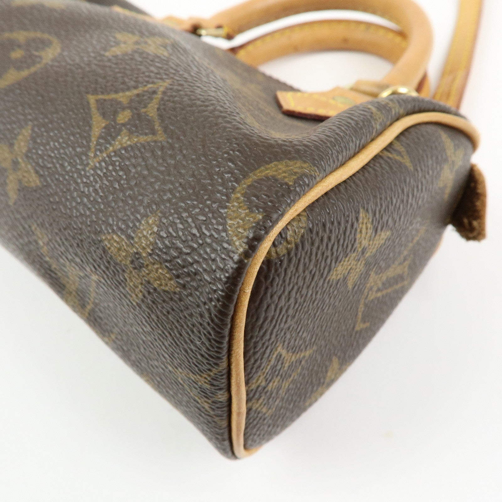 Louis Vuitton Monogram Mini Speedy Hand Shoulder Bag Brown M41534