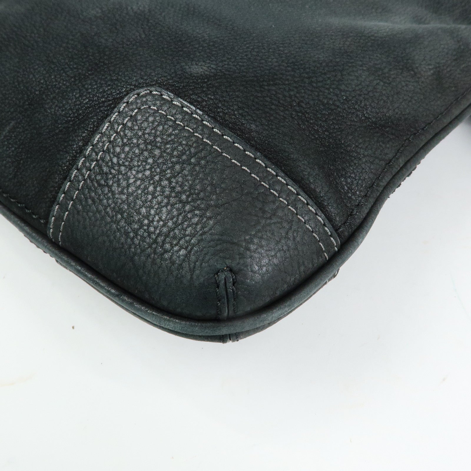 LOEWE Anagram Calf Leather Shoulder Bag Crossbody Bag Black