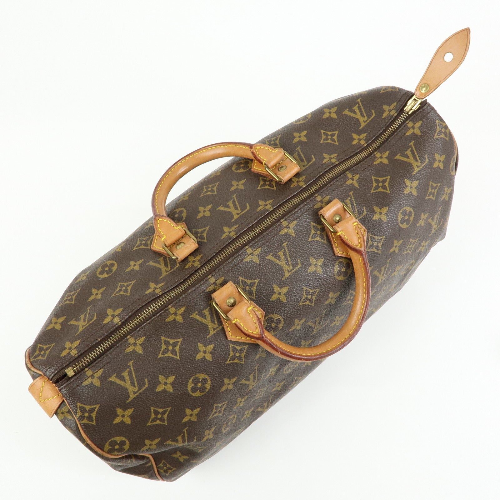 Louis Vuitton Monogram Speedy 40 Hand Bag Boston Bag Brown M41522