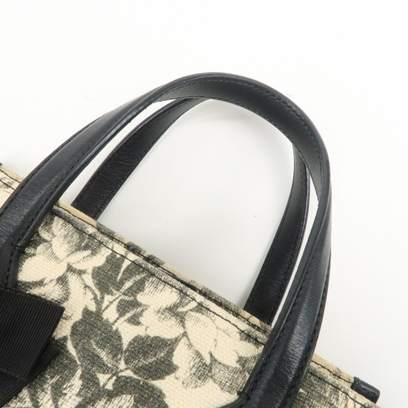 GUCCI GG Ribbon Herbarium 2Way Bag Hand Bag Shoulder Bag 443089