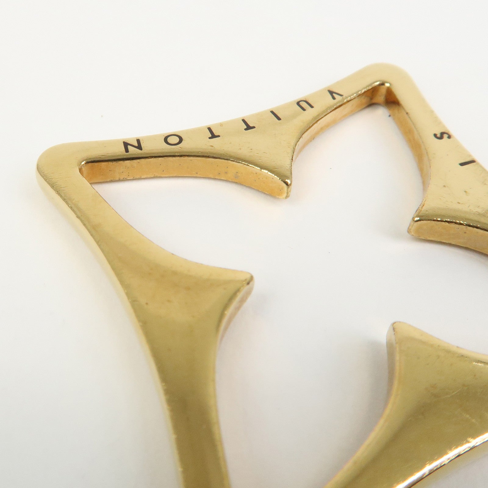 Louis Vuitton Porte Cles Puzzle Bag Charm Dark Brown Gold M65218