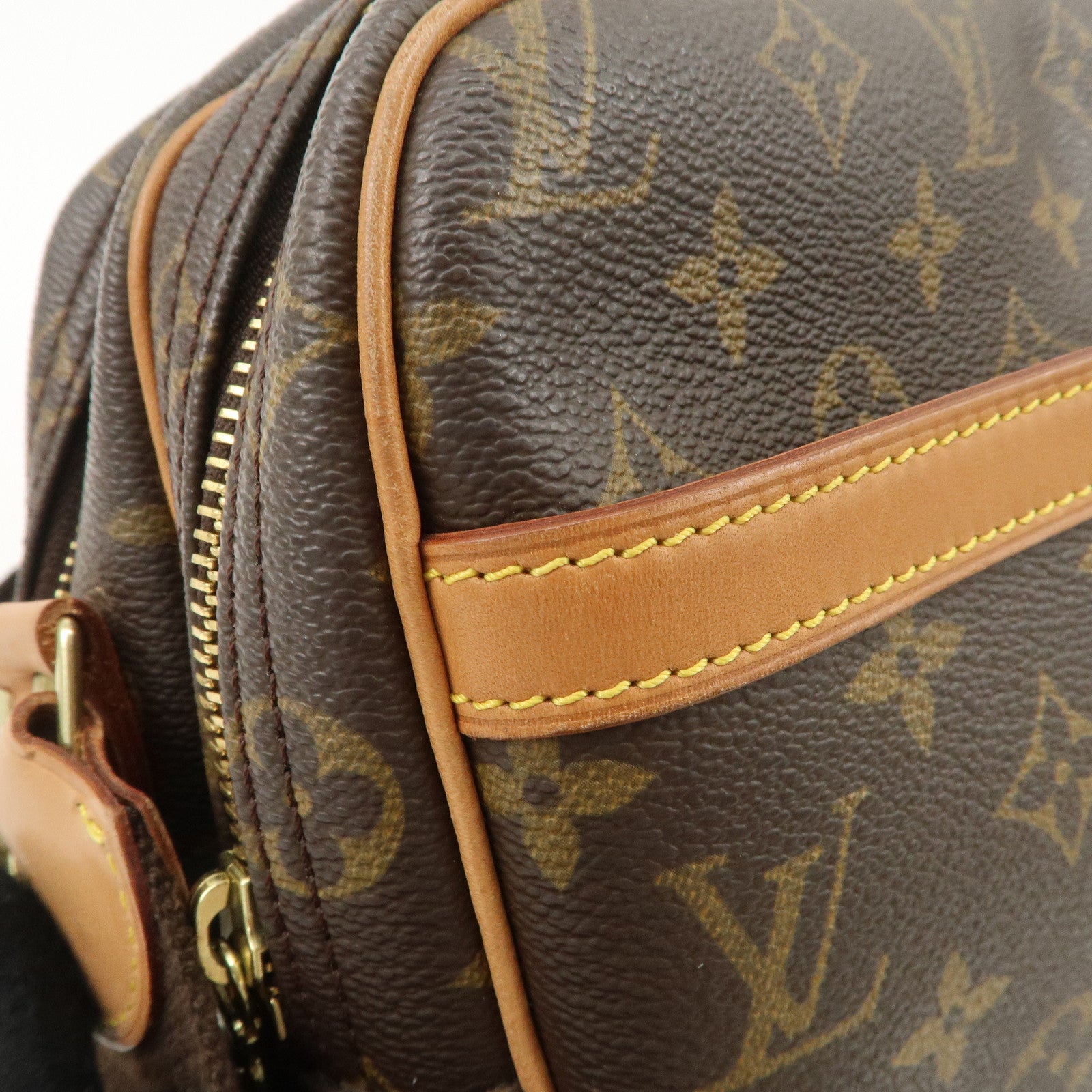 Louis Vuitton Monogram Reporter PM Shoulder Bag Brown M45254 Used