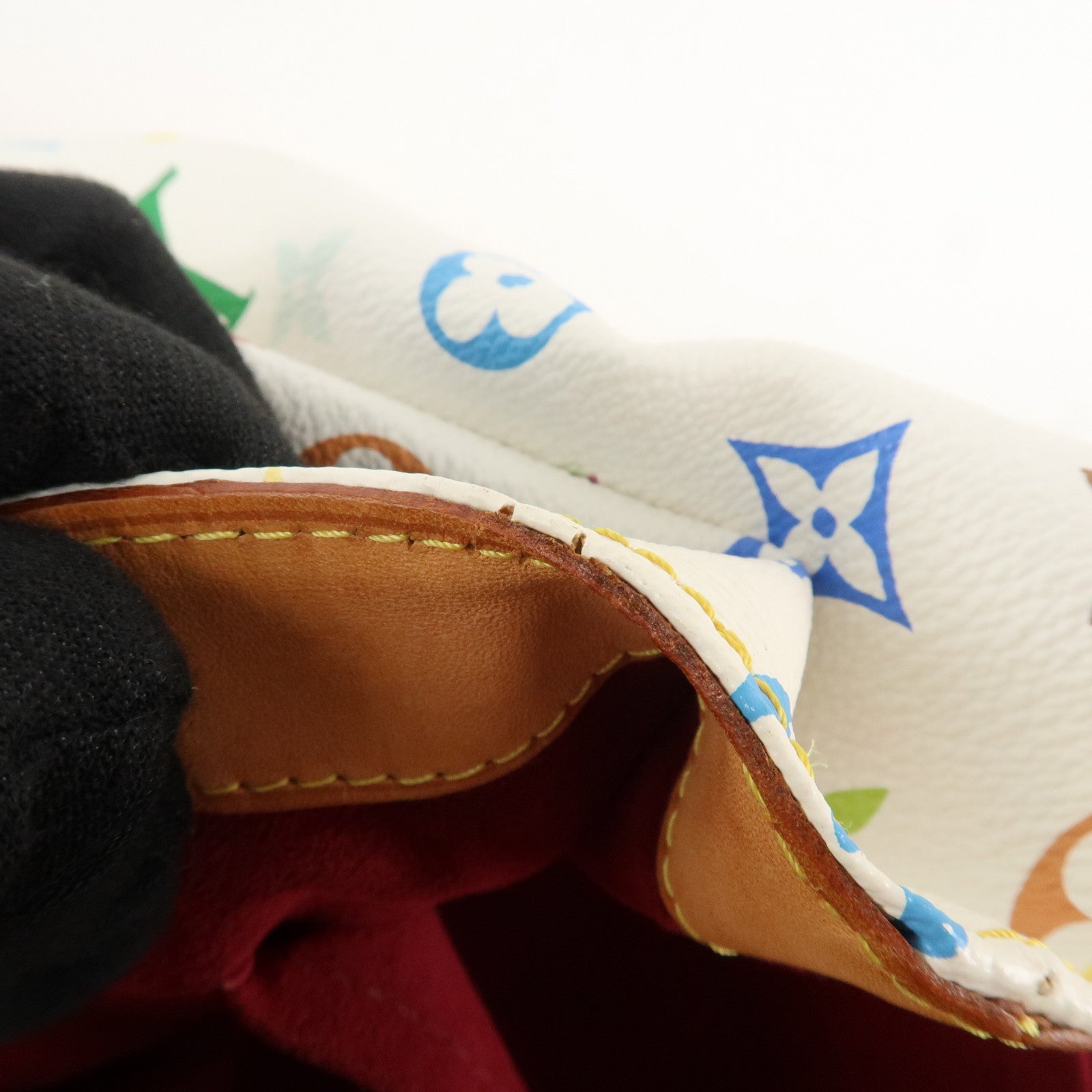 Louis Vuitton Monogram Multicolor Audra Hand Bag Blanc M40047 Used