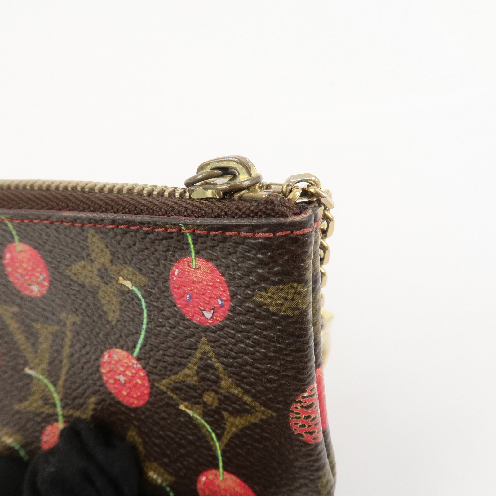Louis Vuitton Monogram Cherry Pochette Cles Coin Case M95042