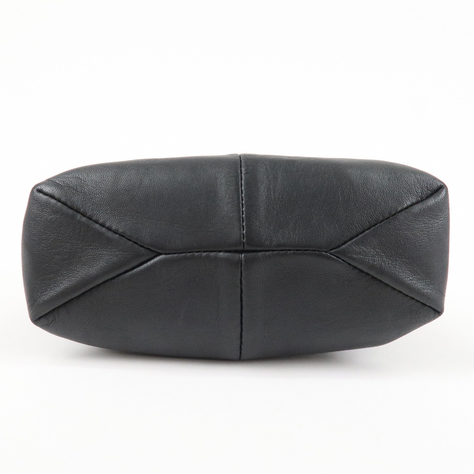 LOEWE Nappa Leather Shoulder Bag Crossbody Bag Black Used