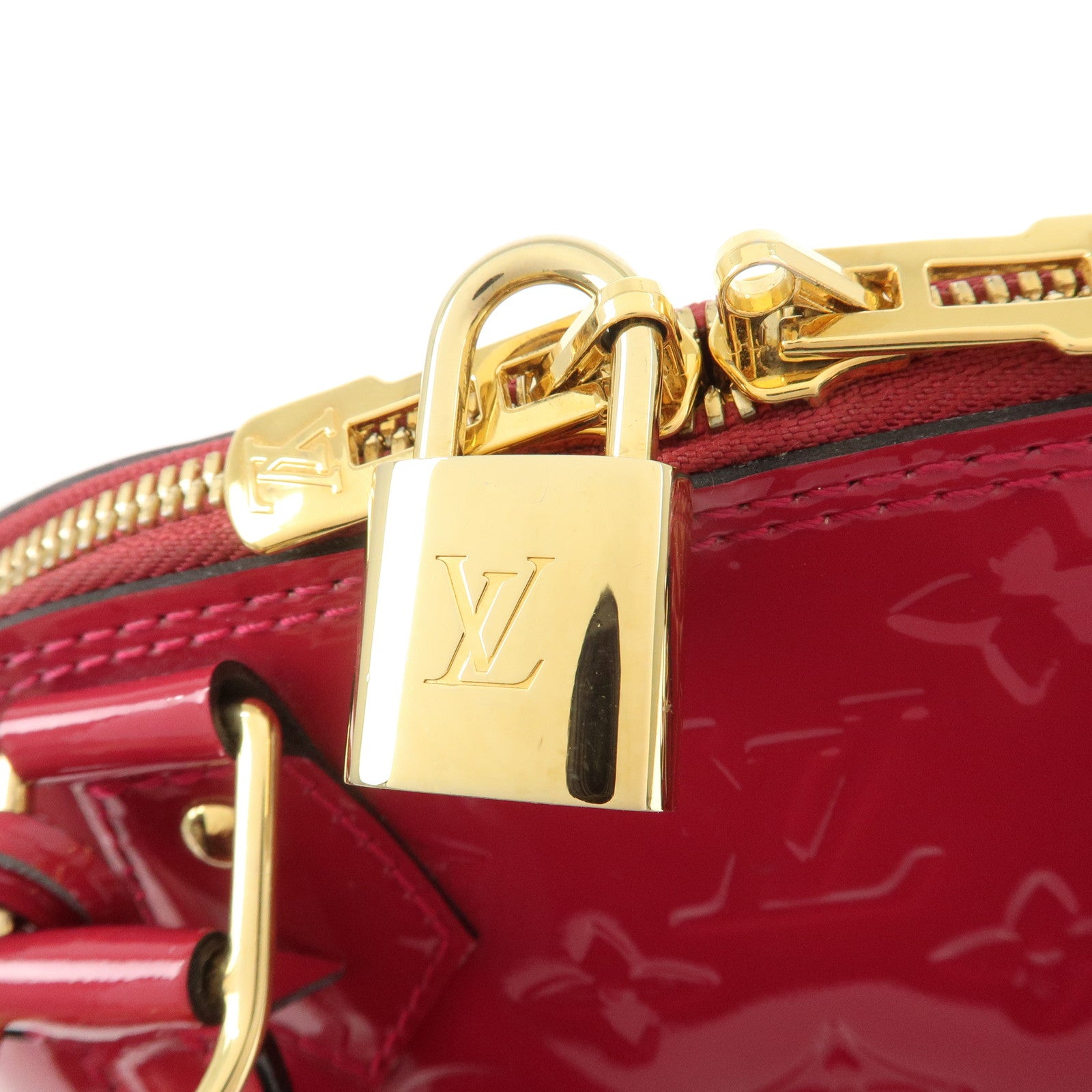 Louis Vuitton Monogram Vernis Alma BB 2Way Bag Rose Indien M91771