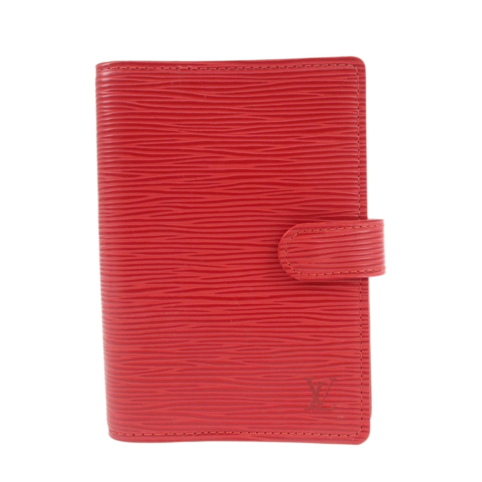 Louis Vuitton Epi Agenda PM Planner Cover Castillian Red R20057