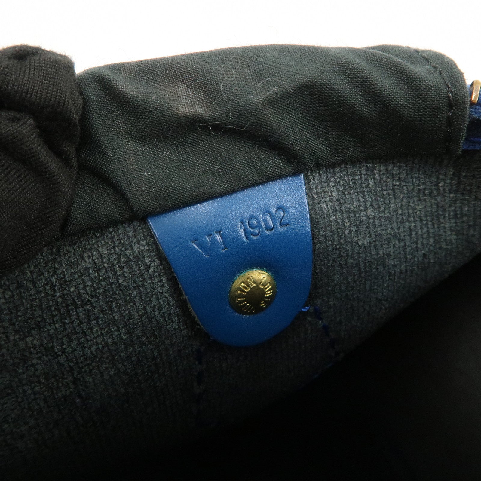 Louis Vuitton Epi Speedy 25 Hand Bag Boston Bag Blue M43015