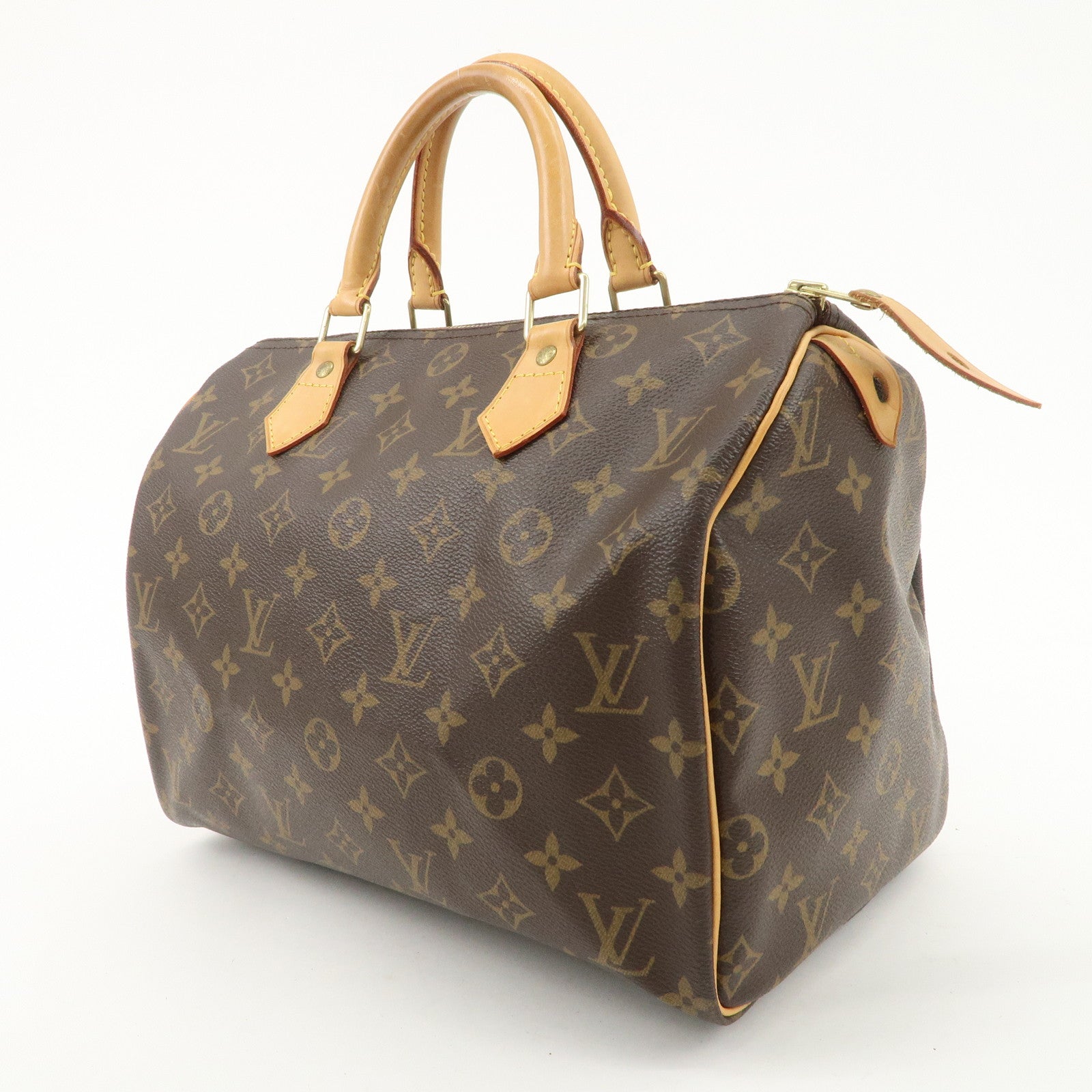 Louis Vuitton Monogram Speedy 30 Hand Bag Boston Bag M41526 Used