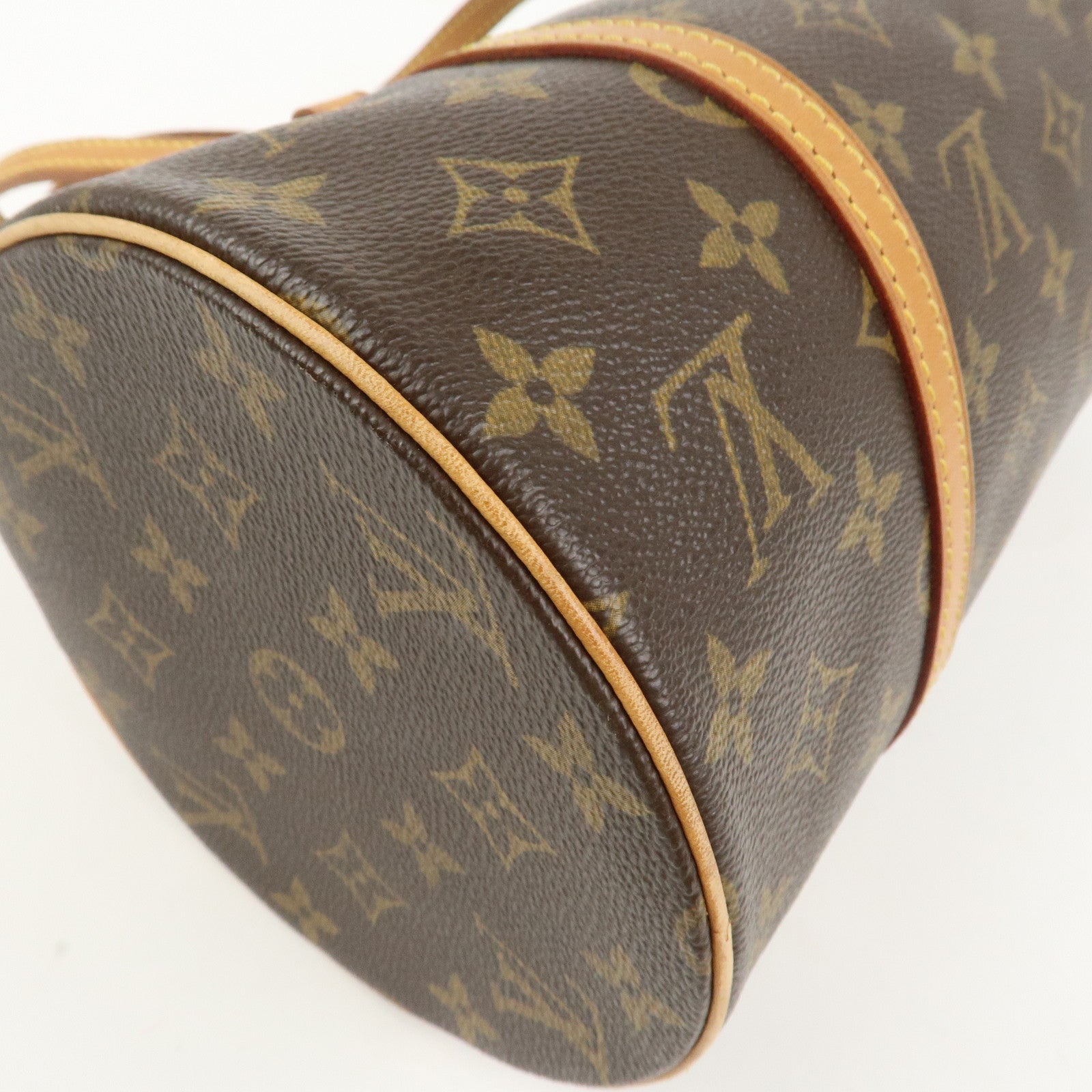 Louis Vuitton Monogram Papillon 30 Hand Bag Brown M51385
