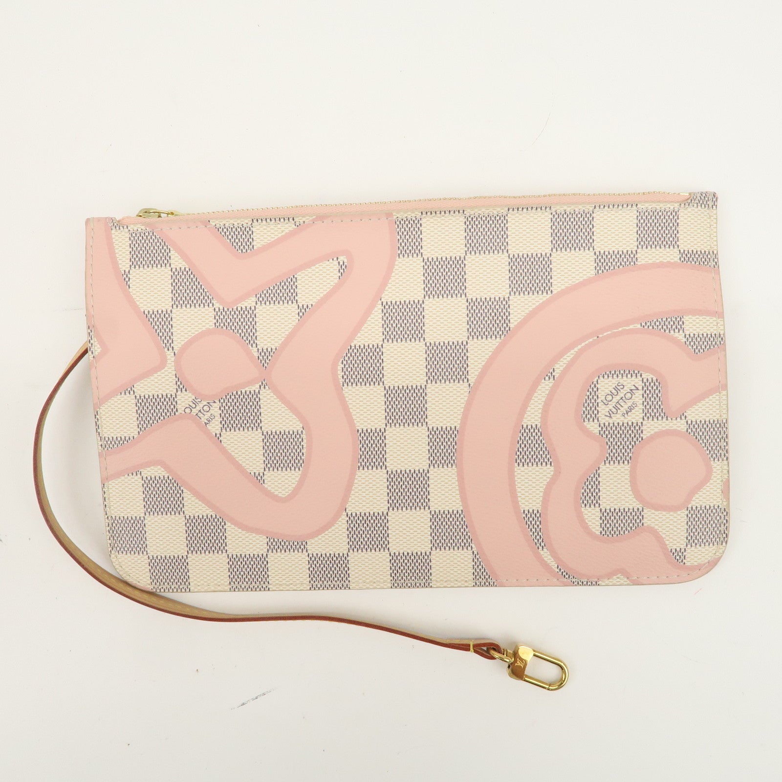 Louis Vuitton Damier Azur Tahiti Neverfull MM Bag & Pouch N41050