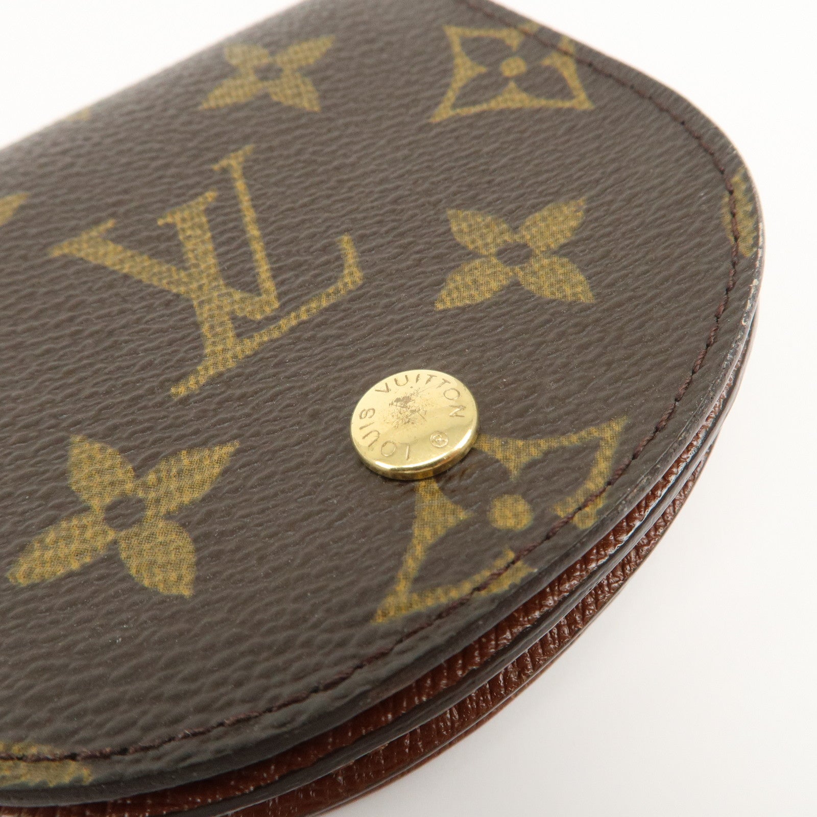 Louis Vuitton Monogram Porte Monnaie Gousset Coin Case M61970 Used