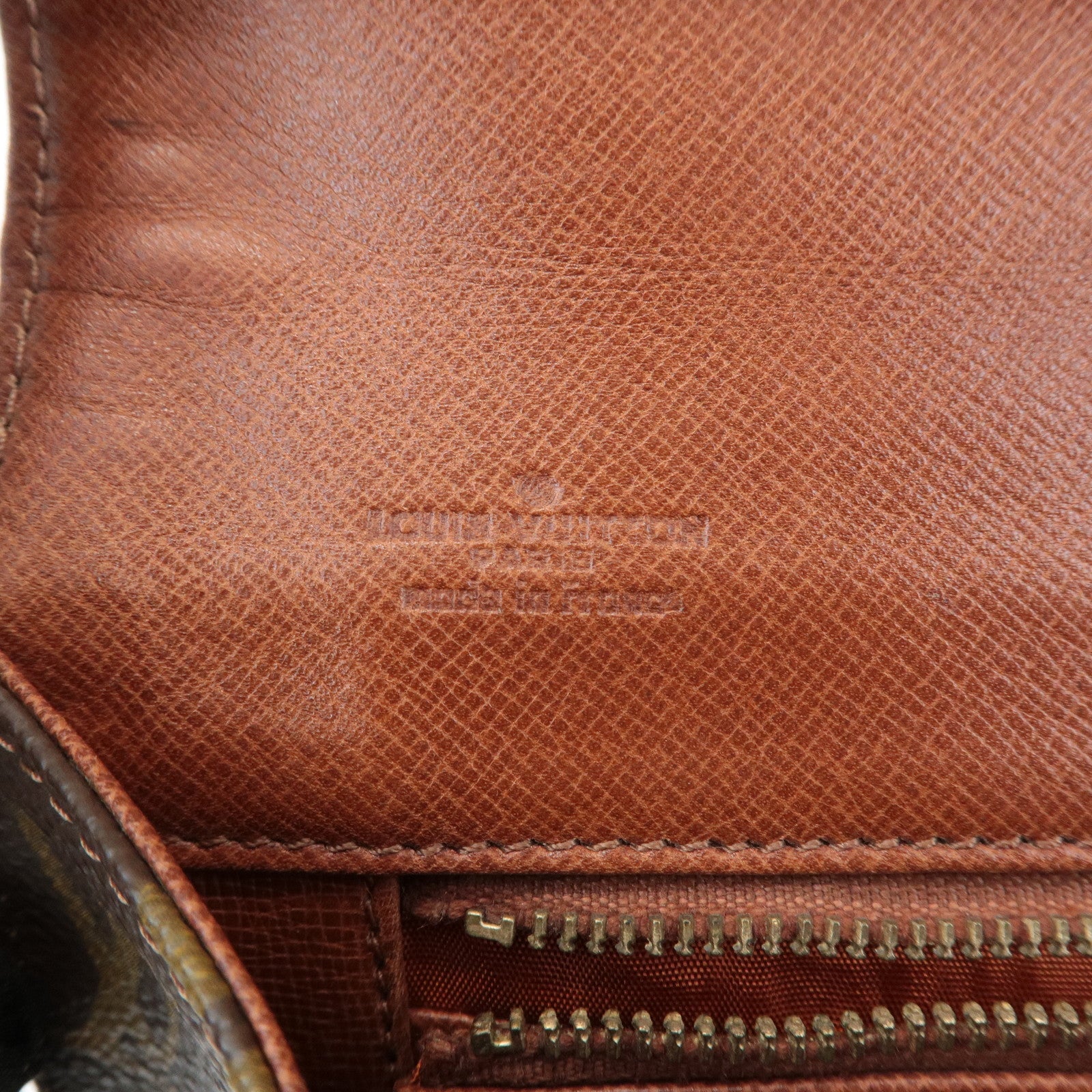 Louis Vuitton Monogram Leather Pochette Damme PM Clutch Bag M51812