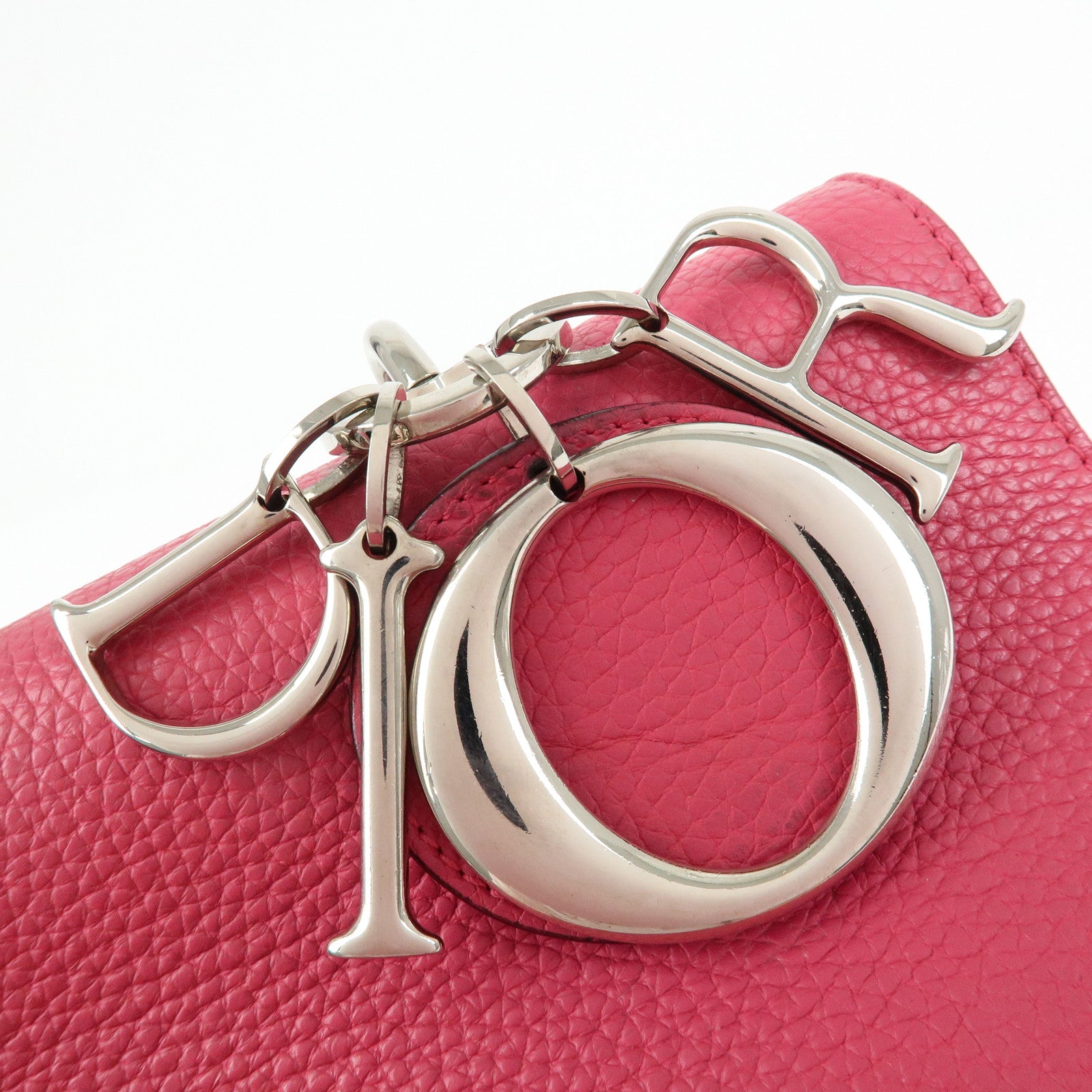 Christian Dior Be Dior Leather 2Way Bag Hand Bag Shoulder Bag Pink