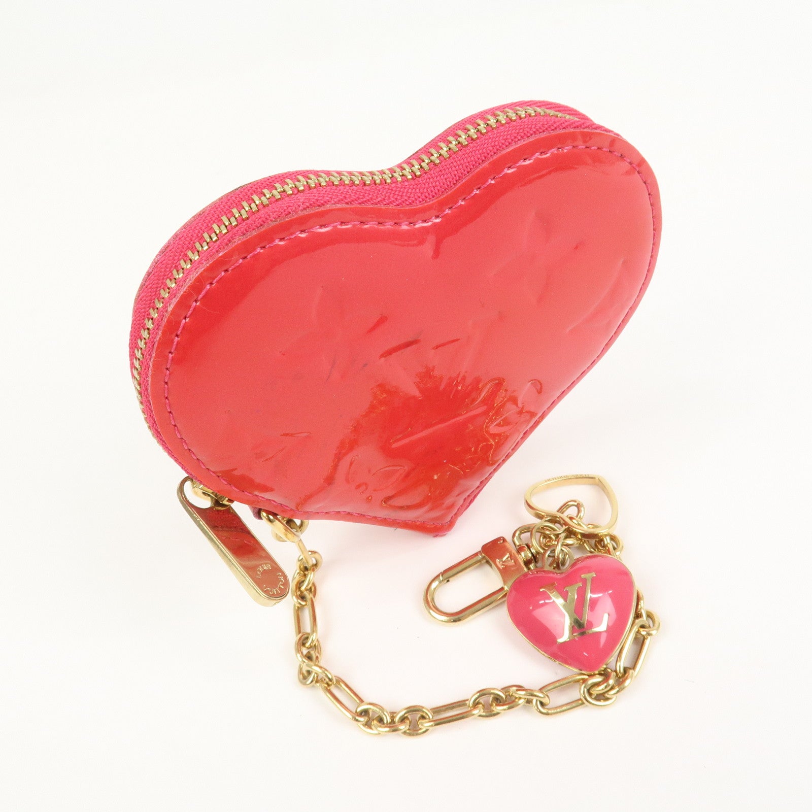 Louis Vuitton Monogram Vernis Porte Monnaie Coeur Coin Case M93657