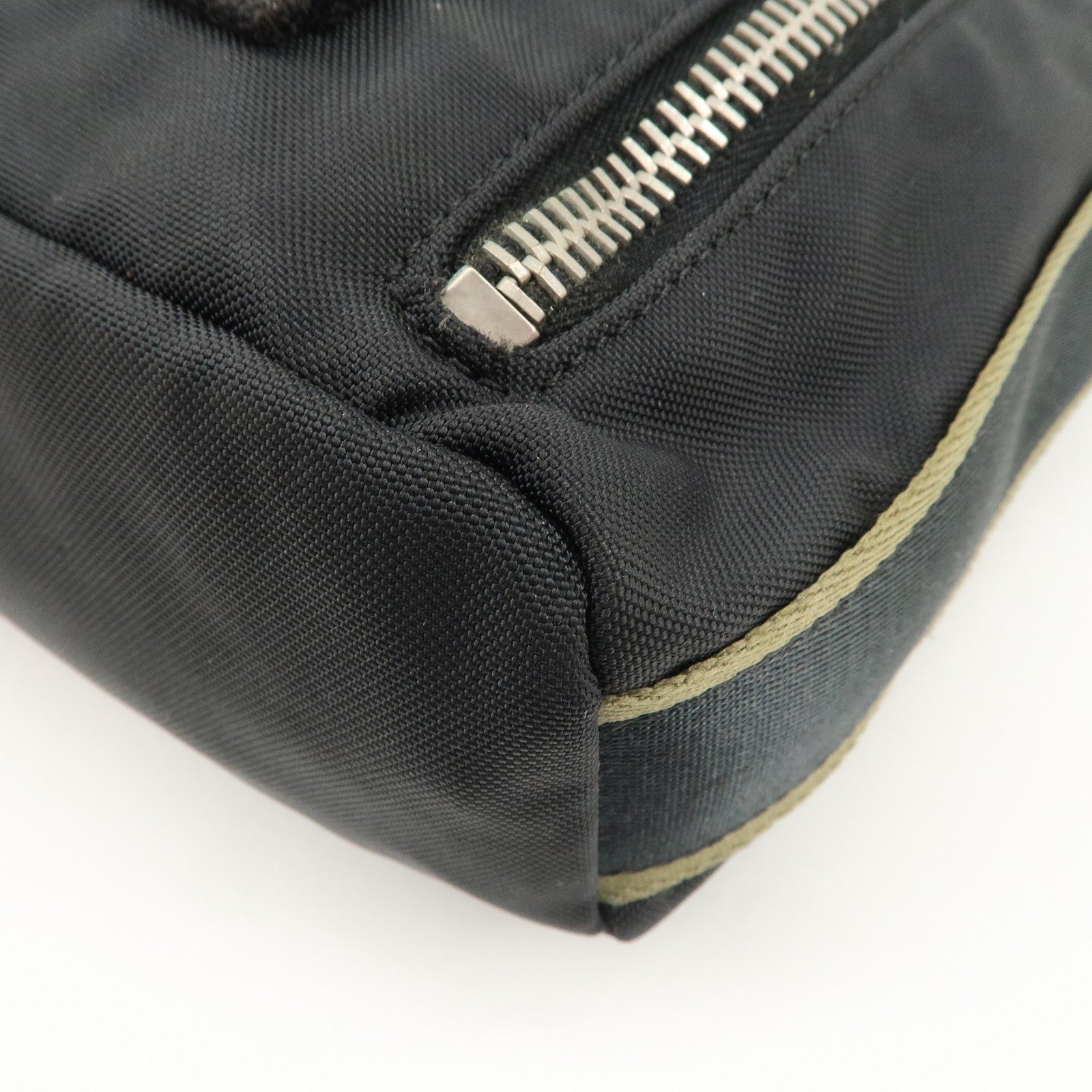 CHANEL Chanel Sports Line Nylon Shoulder Crossbody Bag Khaki 10462052 Used