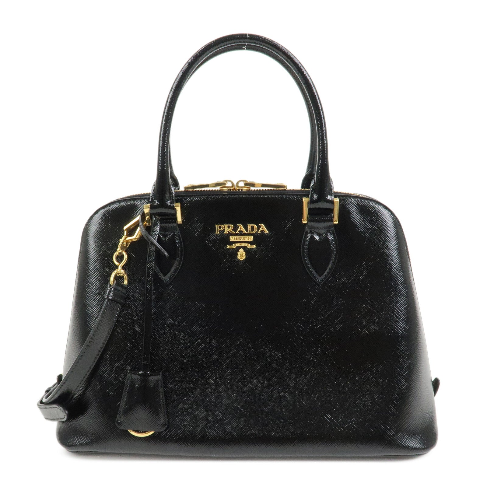 PRADA Promenade Small 2Way Bag Hand Bag Black BL0838