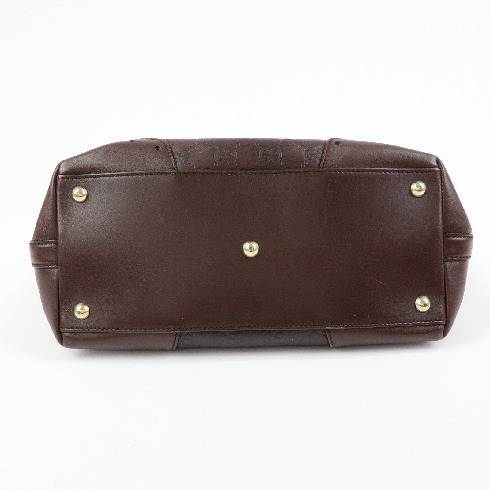 GUCCI Guccissima Leather Tote Bag Hand Bag Brown 145993