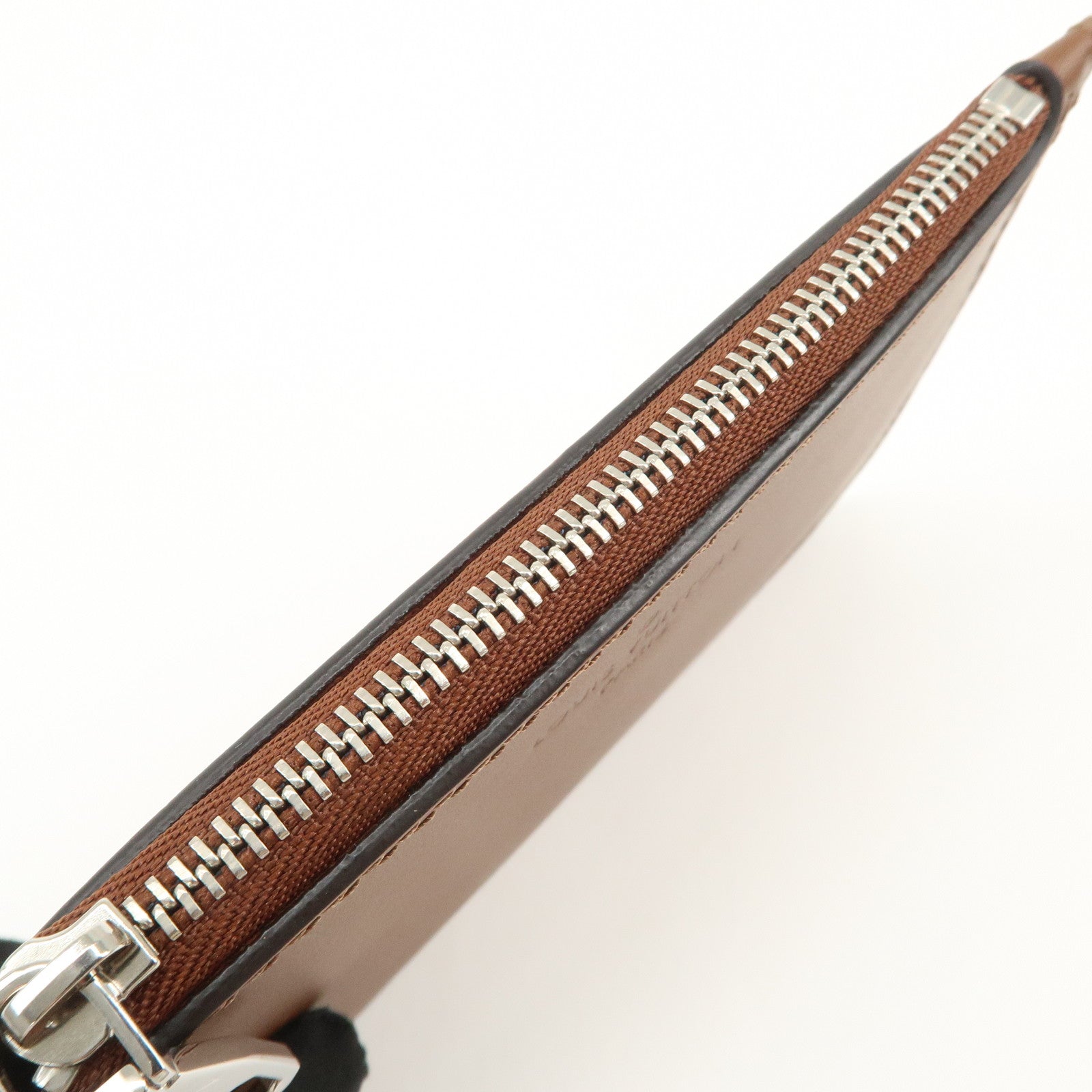 Louis Vuitton Mahina Leather Pouch for Hina PM Brown Used