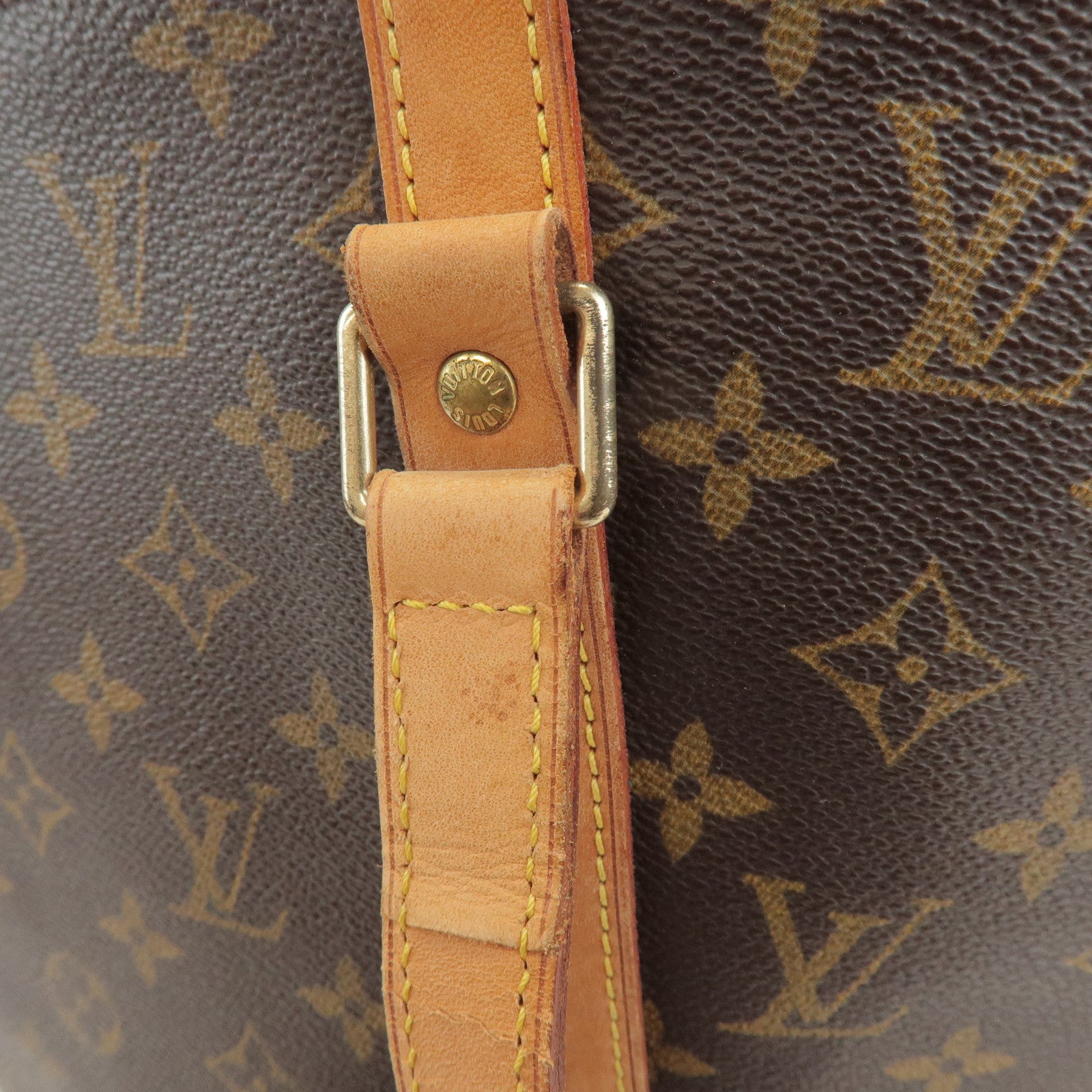 Louis Vuitton Monogram Sac Shopping Shoulder Bag Brown M51108